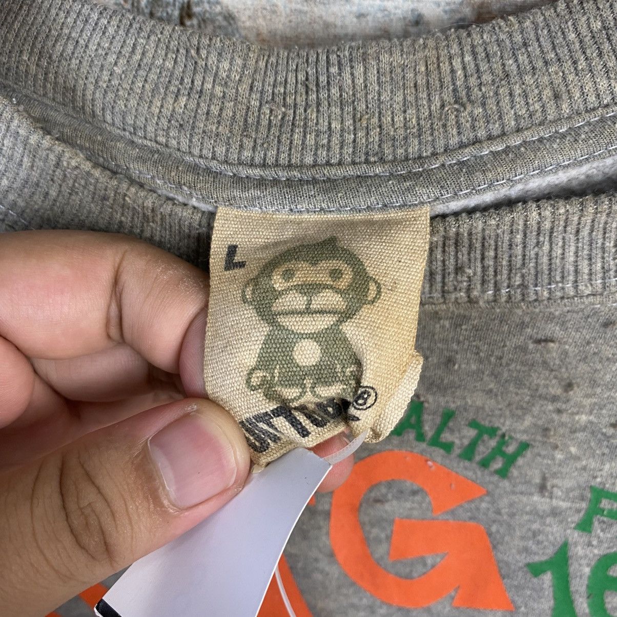 Japanese Brand DL Uittg Baby Gray Vintage thrashe Sweatshirt #C1200 Size US L / EU 52-54 / 3 - 9 Thumbnail