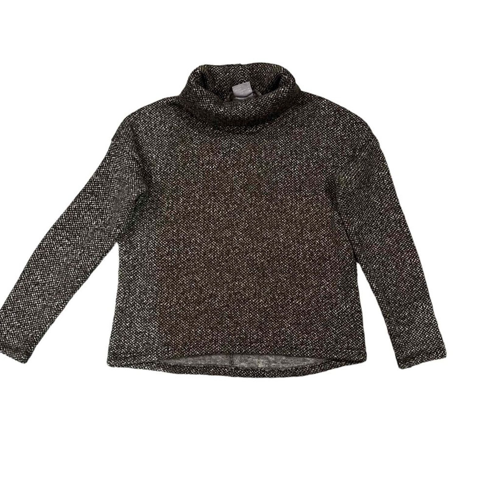 Columbia Columbia Sweater Womens Medium Brown Marled Cowl Neck Size M / US 6-8 / IT 42-44 - 2 Thumbnail