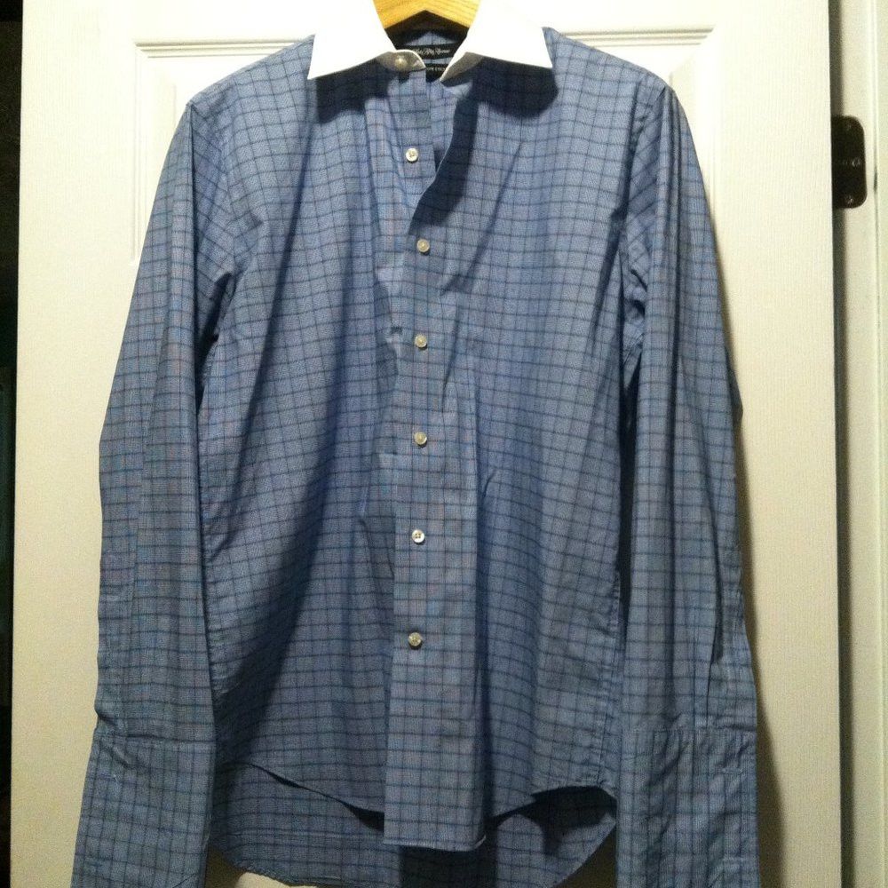 Saks Fifth Avenue SAKS FIFTH AVENUE MEN'S COTTON DRESS SHIRT 15.5/32-33 Size US M / EU 48-50 / 2 - 3 Thumbnail