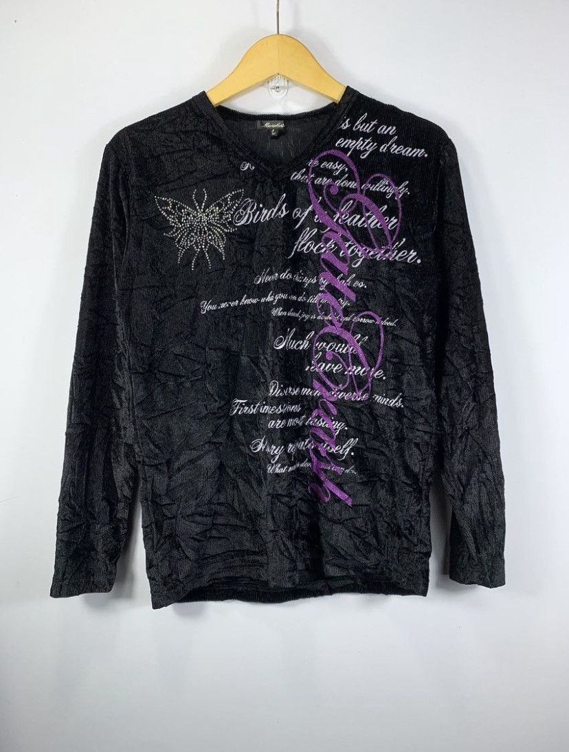 14th Addiction Sick poem gothic punk style long slevee Size US M / EU 48-50 / 2 - 1 Thumbnail