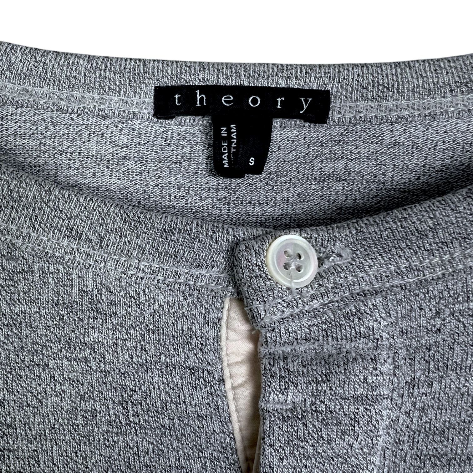 Theory Men's Theory Single Button Blue Henley - Sz S - $150 Retail Size US S / EU 44-46 / 1 - 2 Thumbnail