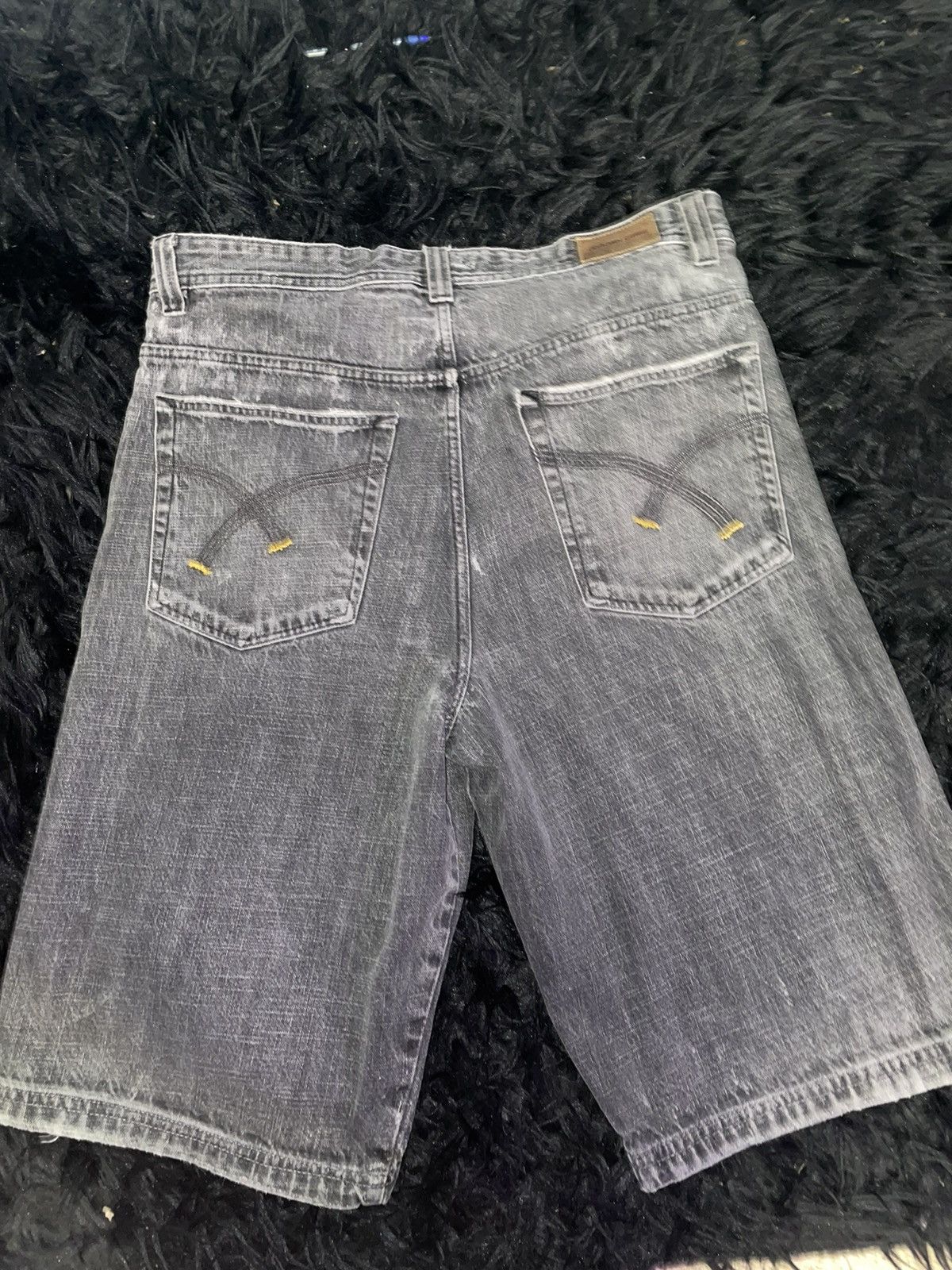 Vintage Vintage Jordan Craig Black Denim Shorts Size US 38 / EU 54 - 2 Thumbnail