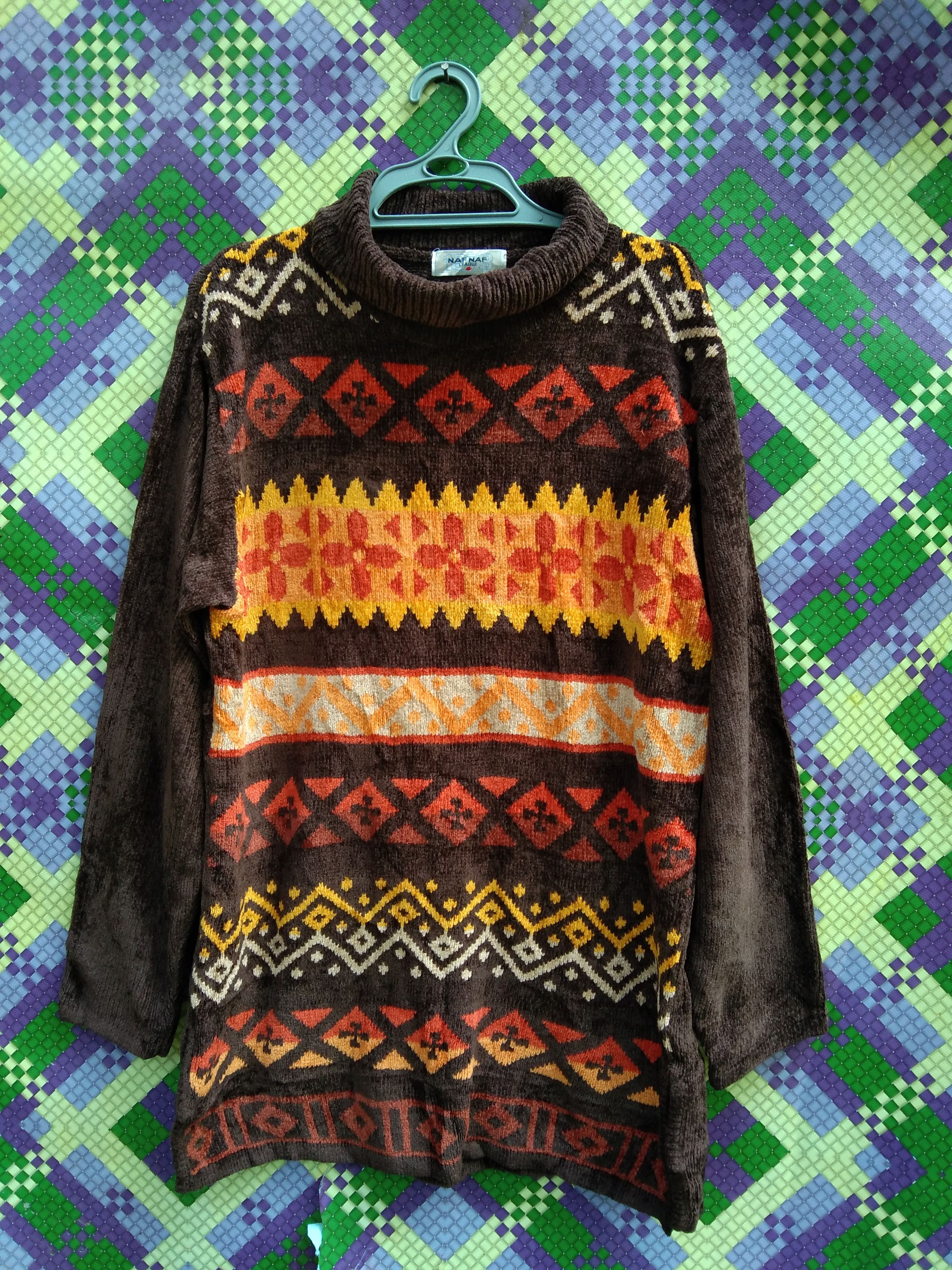 Homespun Knitwear NAF NAF NATIVE DESIGN TURTLENECK KNITWEAR Size US M / EU 48-50 / 2 - 1 Thumbnail