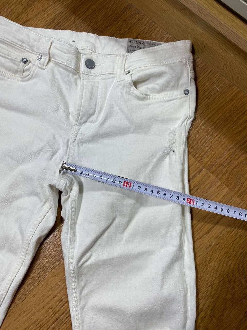 Allsaints × Japanese Brand Crazy Crash Dirty Baggy Faded Jean Japan Avant Garde Style Size US 28 / EU 44 - 9 Thumbnail