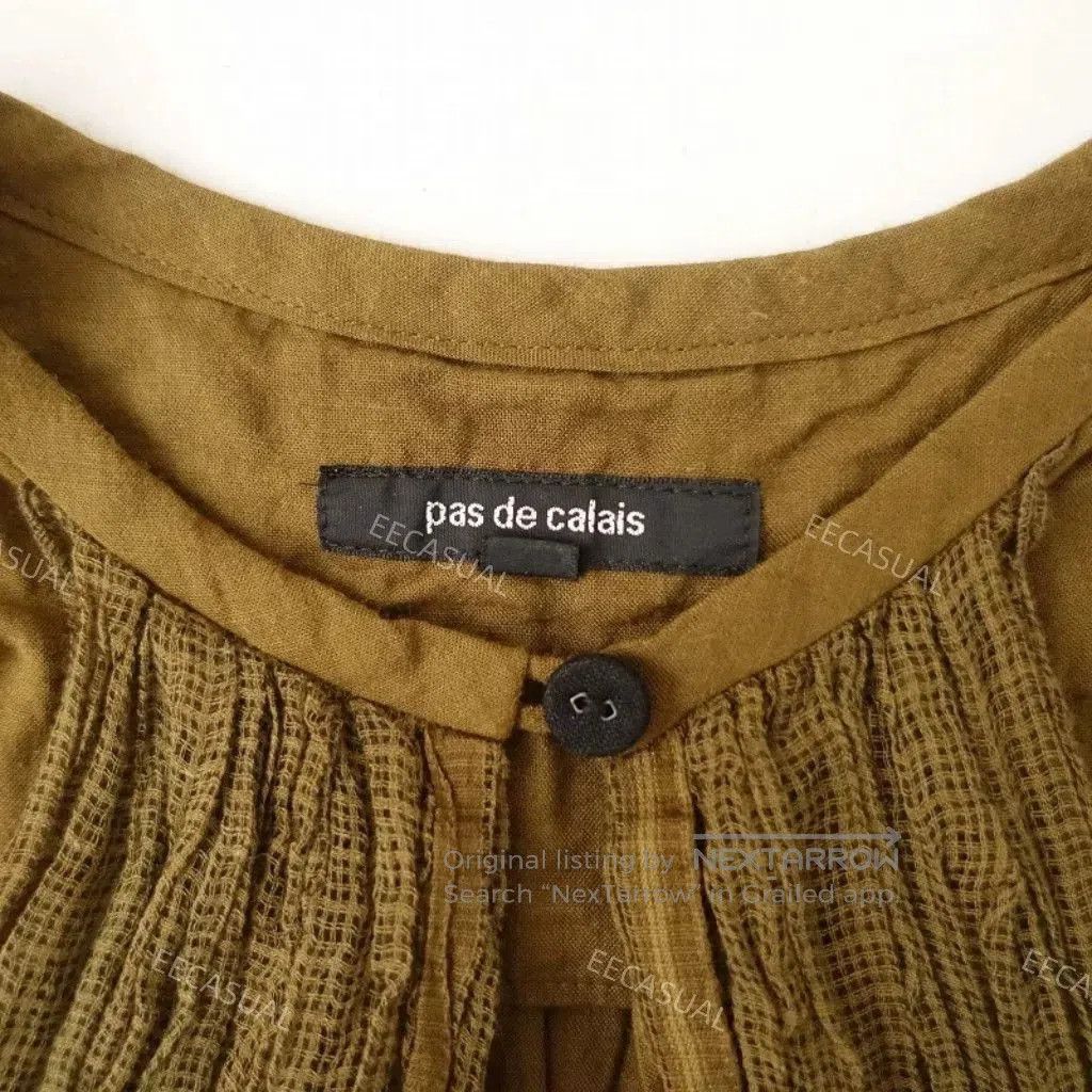 Pas de Calais Olive Green Plant. Size XS / US 0-2 / IT 36-38 - 6 Thumbnail