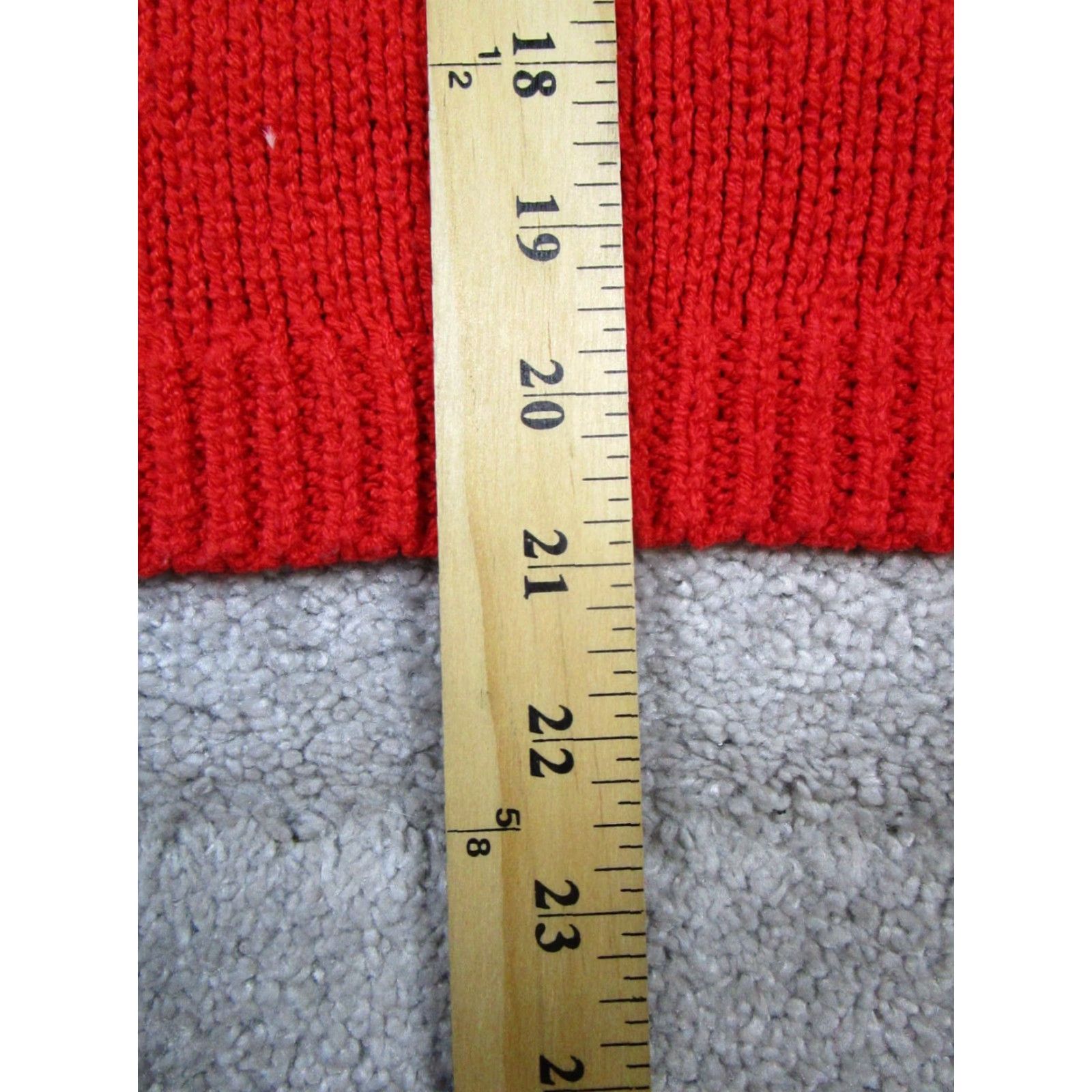 Zara ZARA Sweater Womens 12 Red Knit Pullover Round Neck Long Sleeve Knit Casual Pullover Women's 90s? (No, avoid mislead). Size XL / US 12-14 / IT 48-50 - 8 Thumbnail