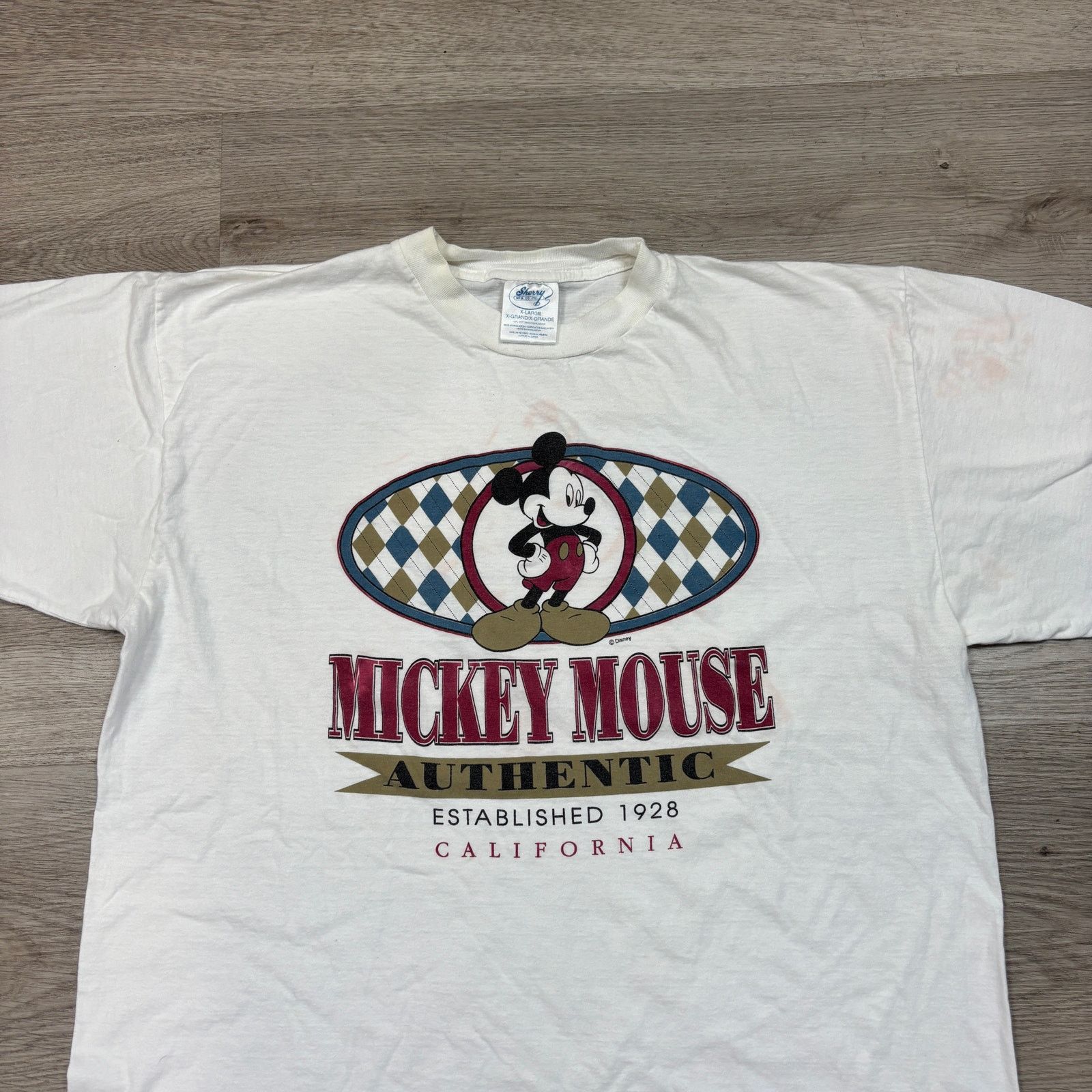 Disney × Vintage VTG 90s Disney Mickey Mouse Authentic Retro Shirt Men's XL Size US XL / EU 56 / 4 - 2 Thumbnail