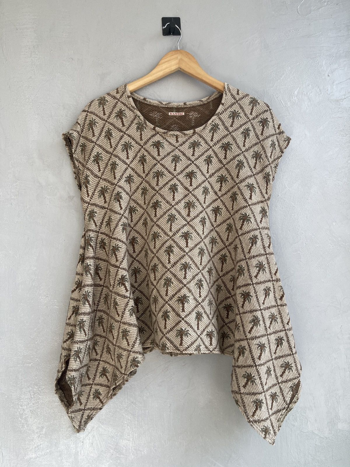 Kapital Kapital Palm Grid Drape Top Size US M / EU 48-50 / 2 - 1 Thumbnail