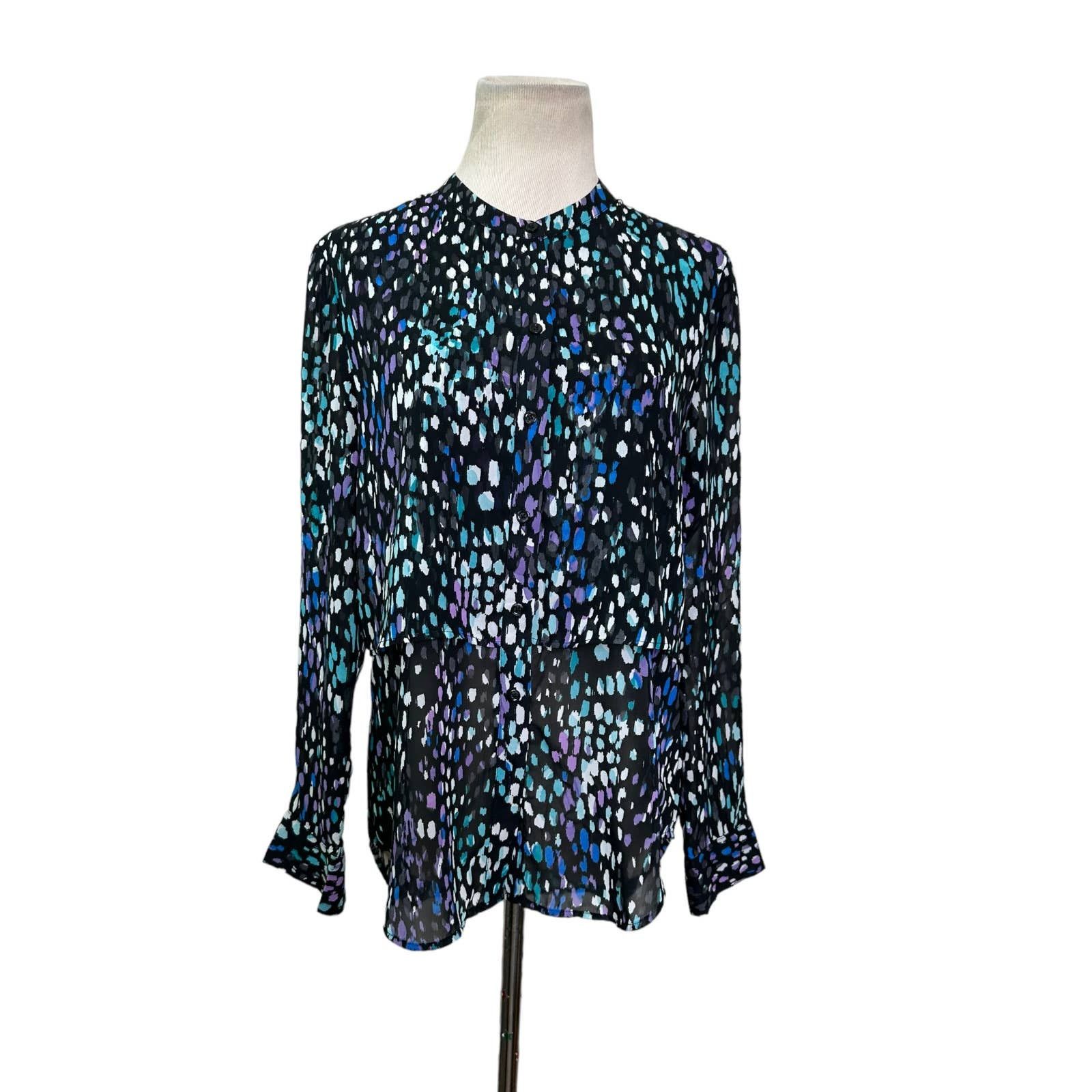 Banana Republic Banana Republic Sheer Button Down Blouse Size PS Size S / US 4 / IT 40 - 1 Thumbnail
