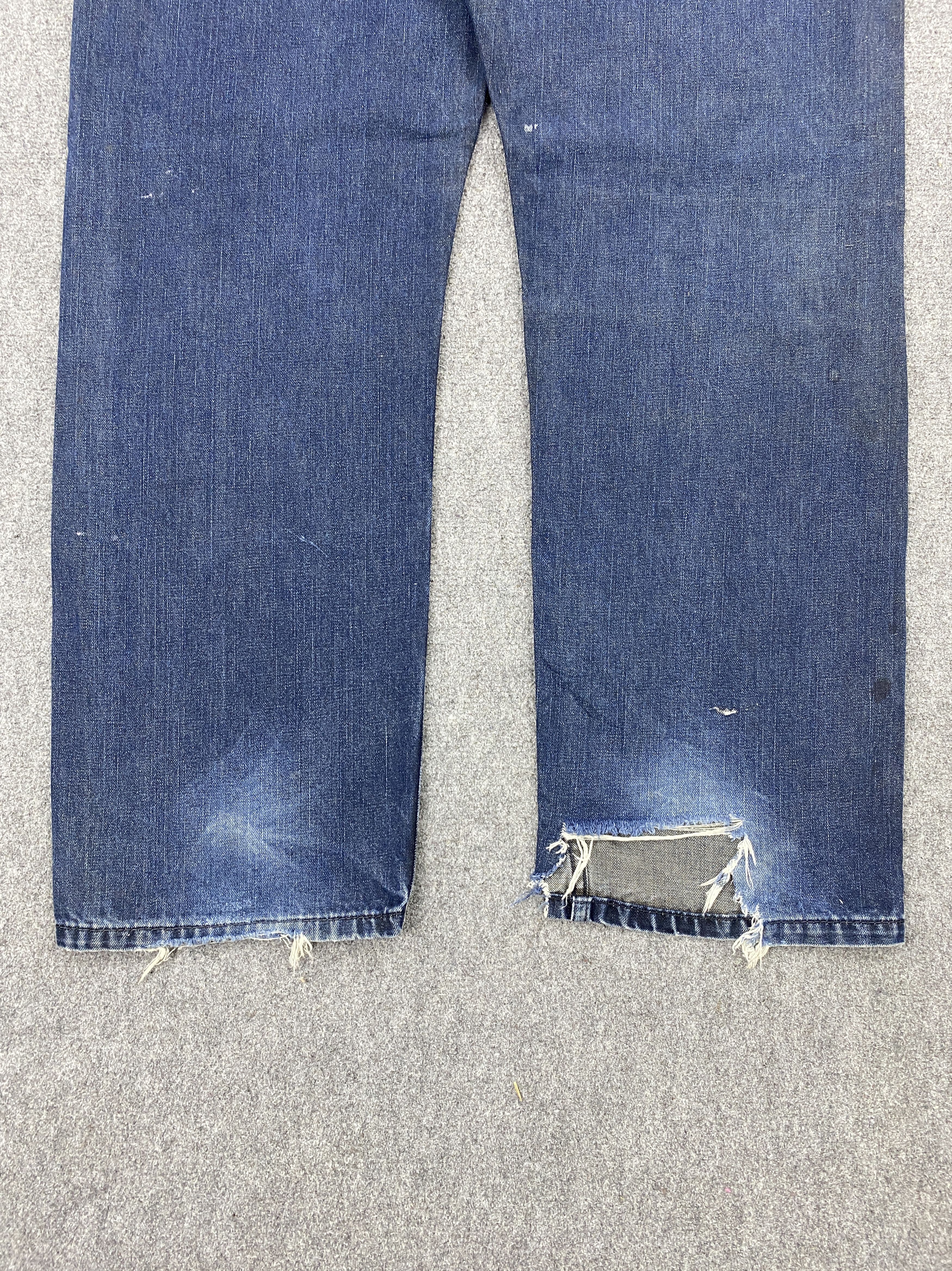 Levi's Vintage Dirty Levis 505 Faded Blue Jeans S0037 Size US 40 / EU 56 - 15 Thumbnail