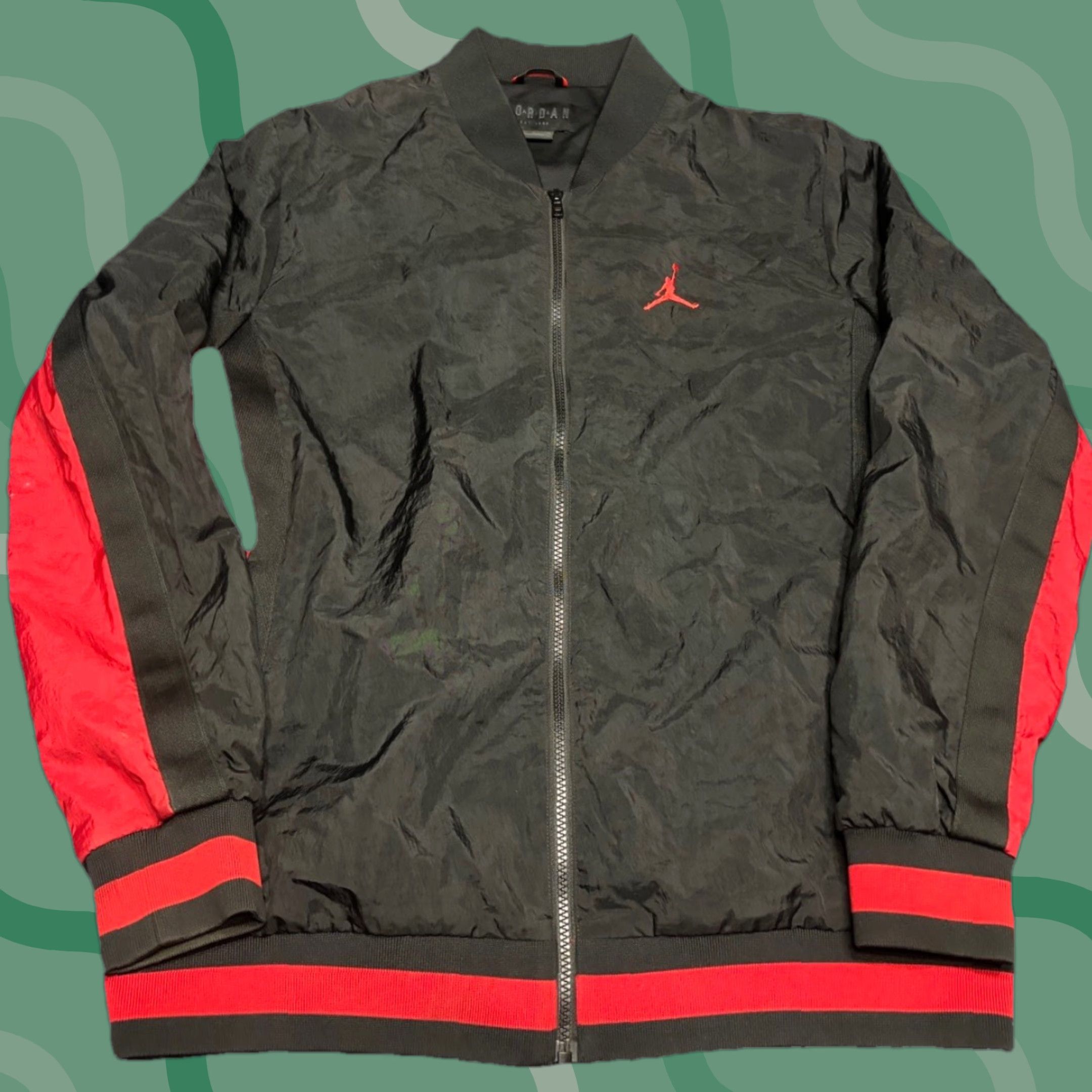 Nike VINTAGE Nike Jumpman Windbreaker Jacket - Jacket - Nike - Size L - Black - Men Size US L / EU 52-54 / 3 - 1 Thumbnail