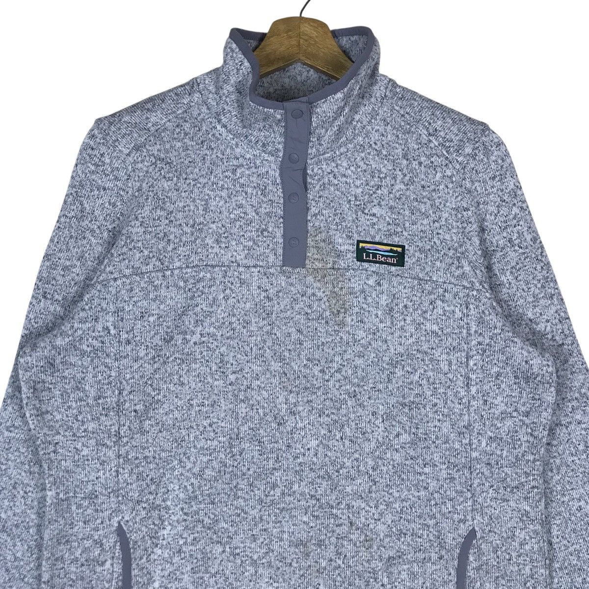 L.L. Bean Vintage L.L. Bean Quarter Button Pullover Jumper Sweatshirt Size US L / EU 52-54 / 3 - 2 Thumbnail