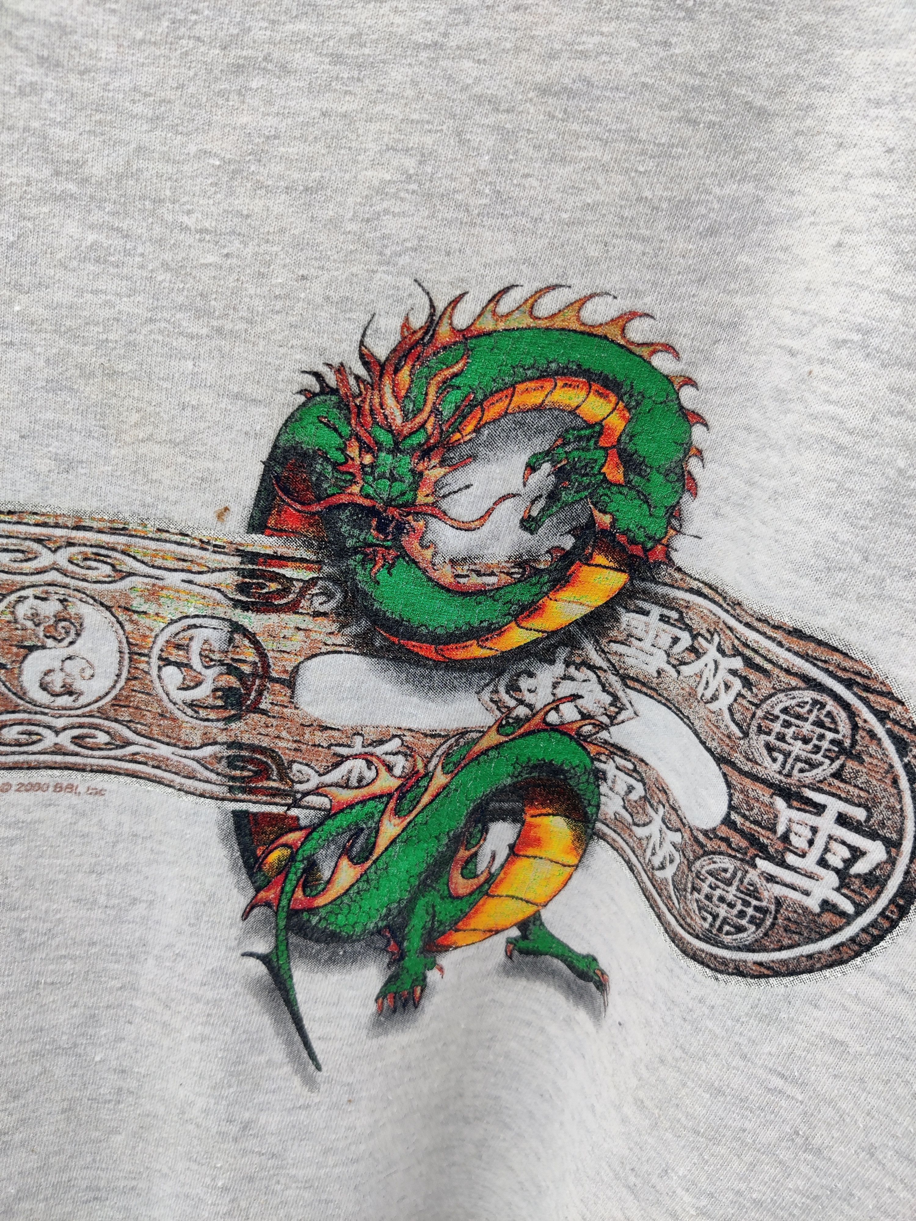 Bugle Boy 🔥Best Offer🔥 Vintage Bugle Boy Dragon Print Shirt Size US L / EU 52-54 / 3 - 4 Thumbnail
