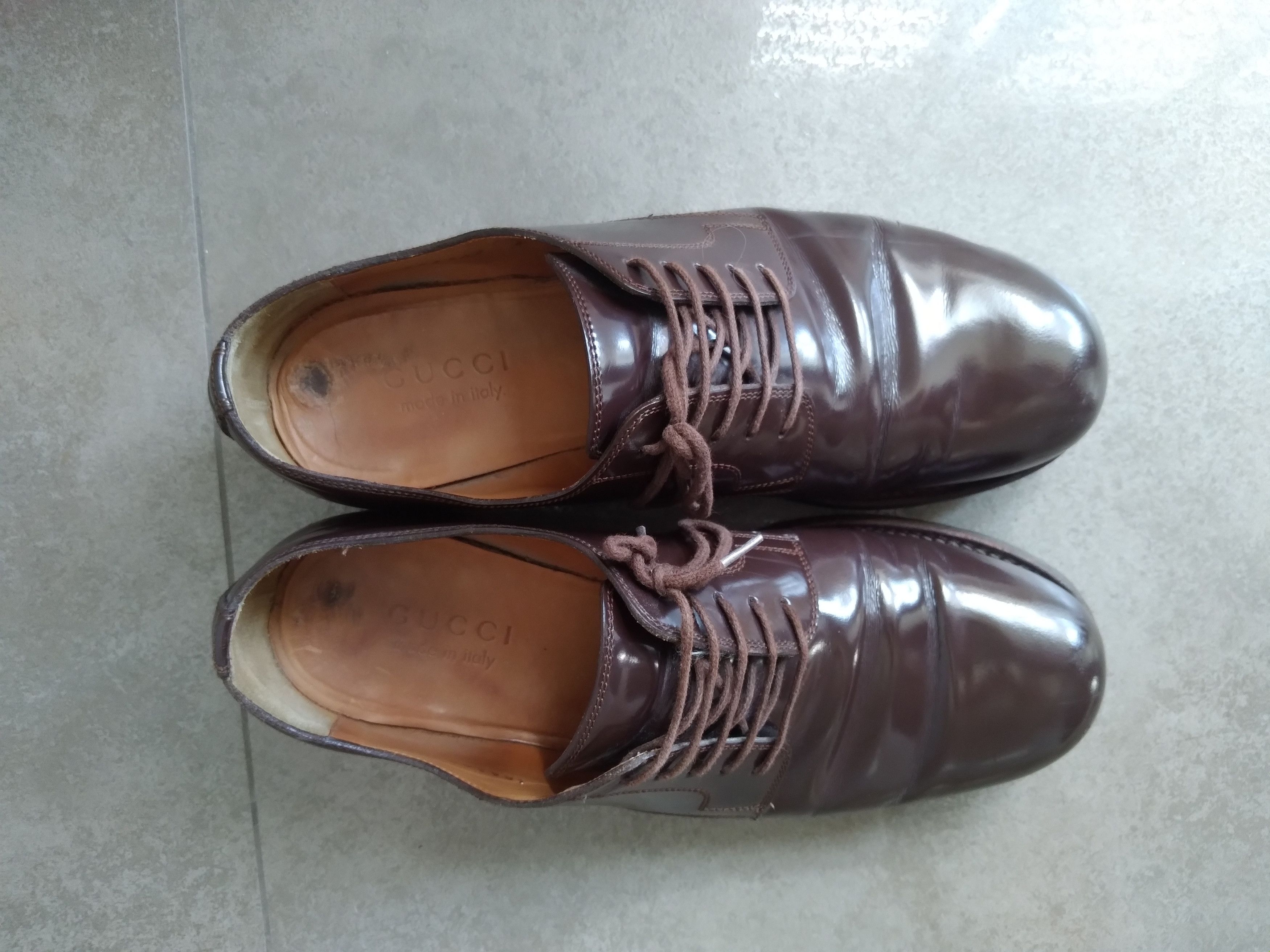 Gucci Gucci shoes brown polished leather Size US 7 / EU 40 - 3 Thumbnail