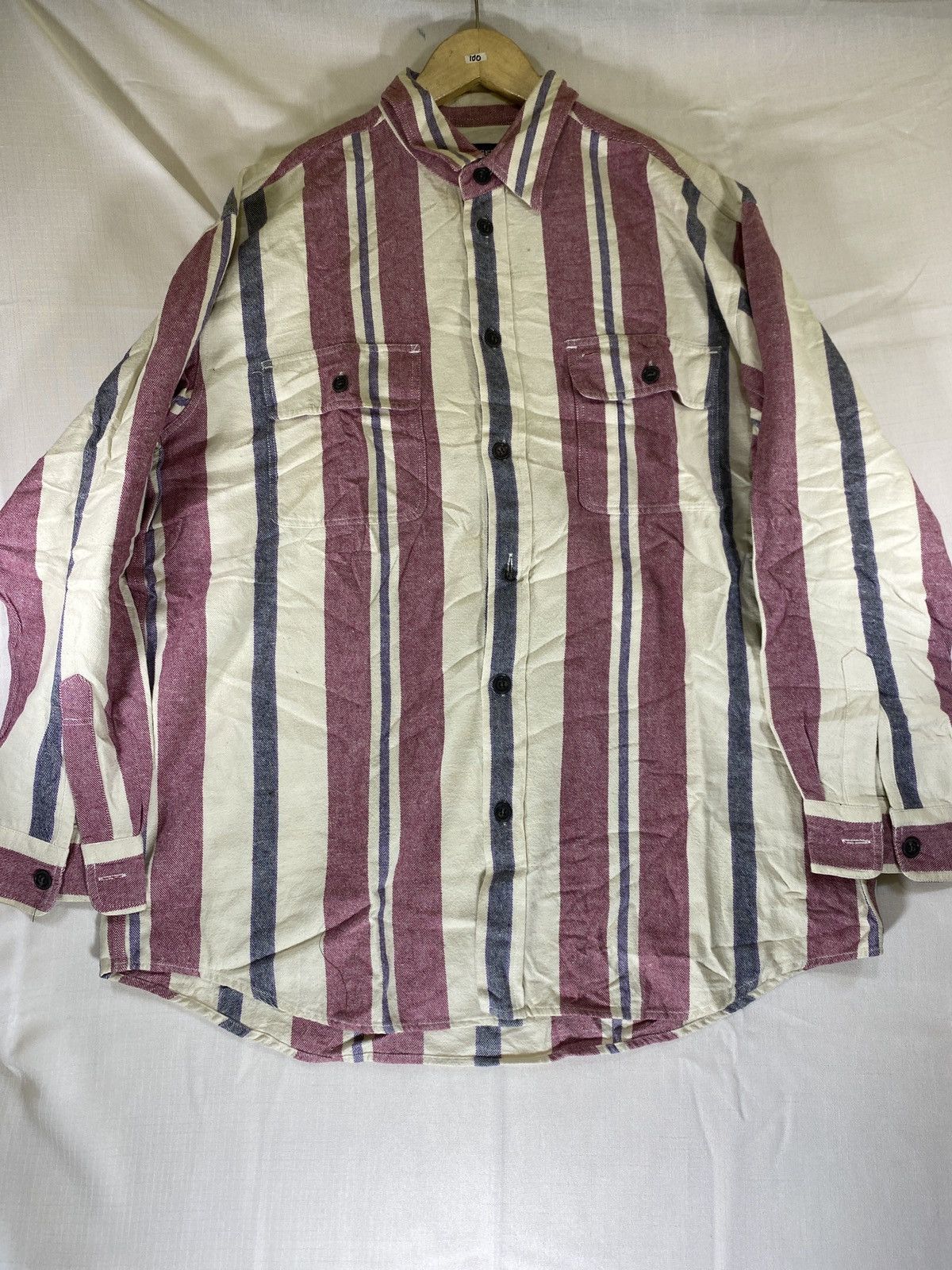 Nigel Cabourn flanel big striped oversized Size US M / EU 48-50 / 2 - 1 Thumbnail