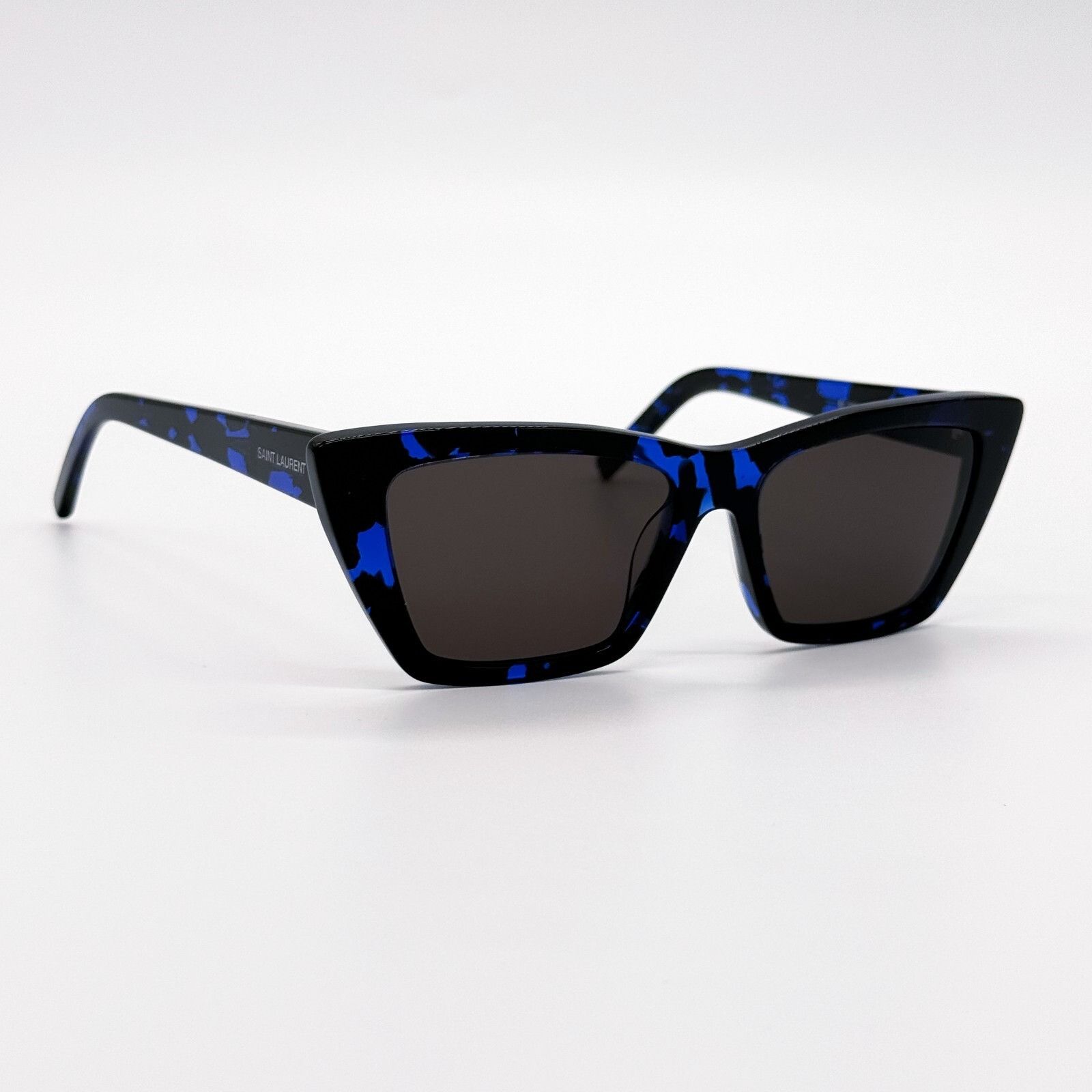 Saint Laurent Paris NEW SAINT LAURENT SL 276 MICA 009 CAT EYE BLACK BLUE GREY WO Size ONE SIZE - 4 Thumbnail