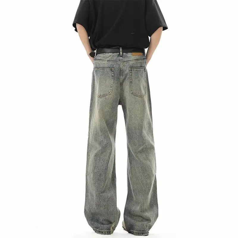 Japanese Brand Retro micro flared loose ripped jeans Size US 32 / EU 48 - 4 Thumbnail