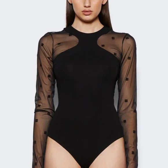 Givenchy GIVENCHY TUILLE 4G W/ BLK BODYSUIT - NEW WITH TAGS Size M / US 6-8 / IT 42-44 - 4 Thumbnail