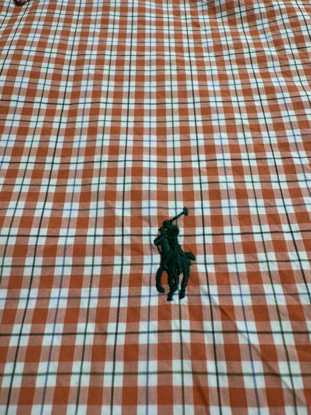 Polo Ralph Lauren Polo Ralph Lauren XL Orange Checked Button Colorful Men’s Plaid LongSleeve Shirt Size US XL / EU 56 / 4 - 8 Thumbnail