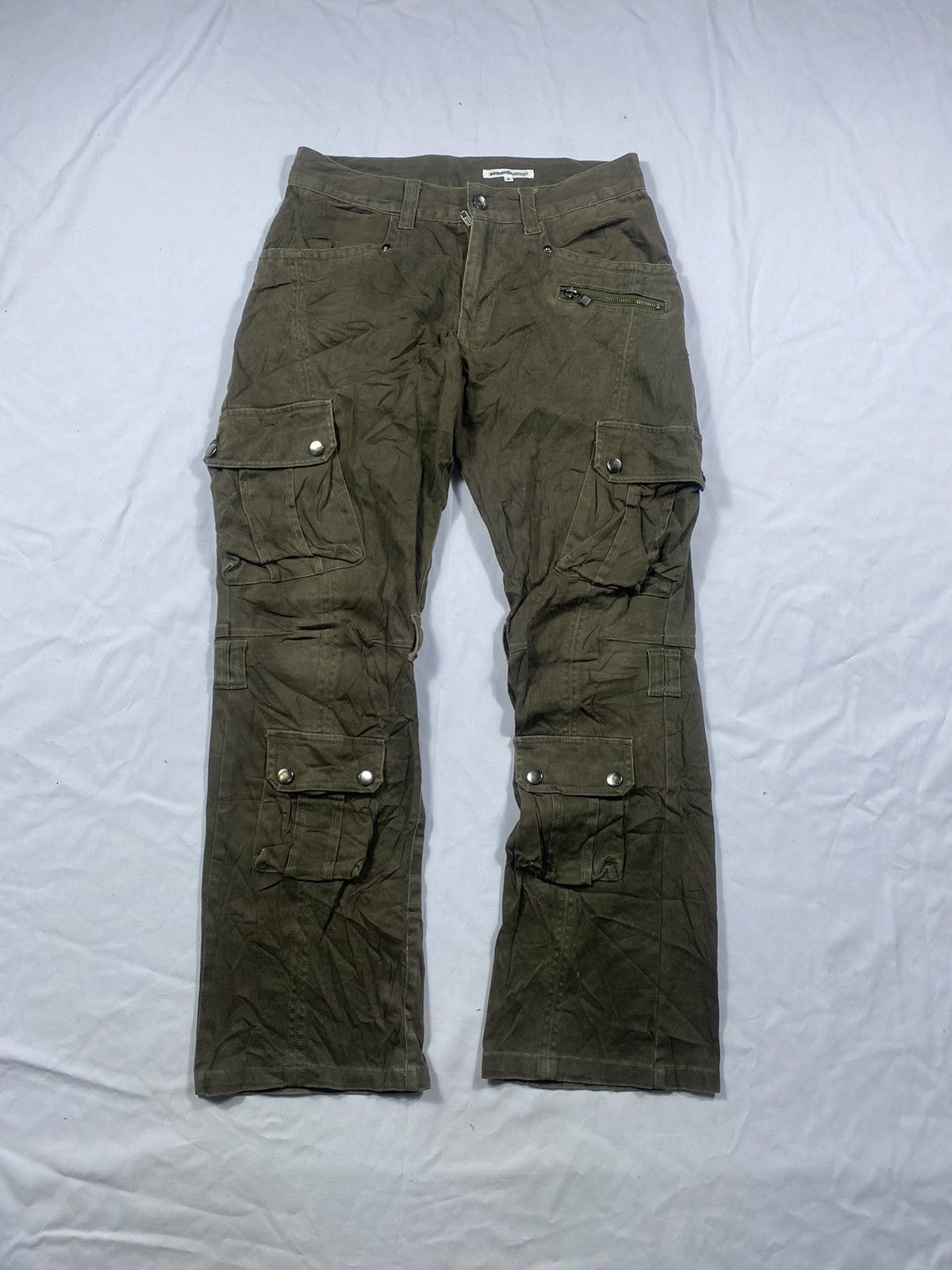 Smantic design Gothic bondage multi pocket punk style