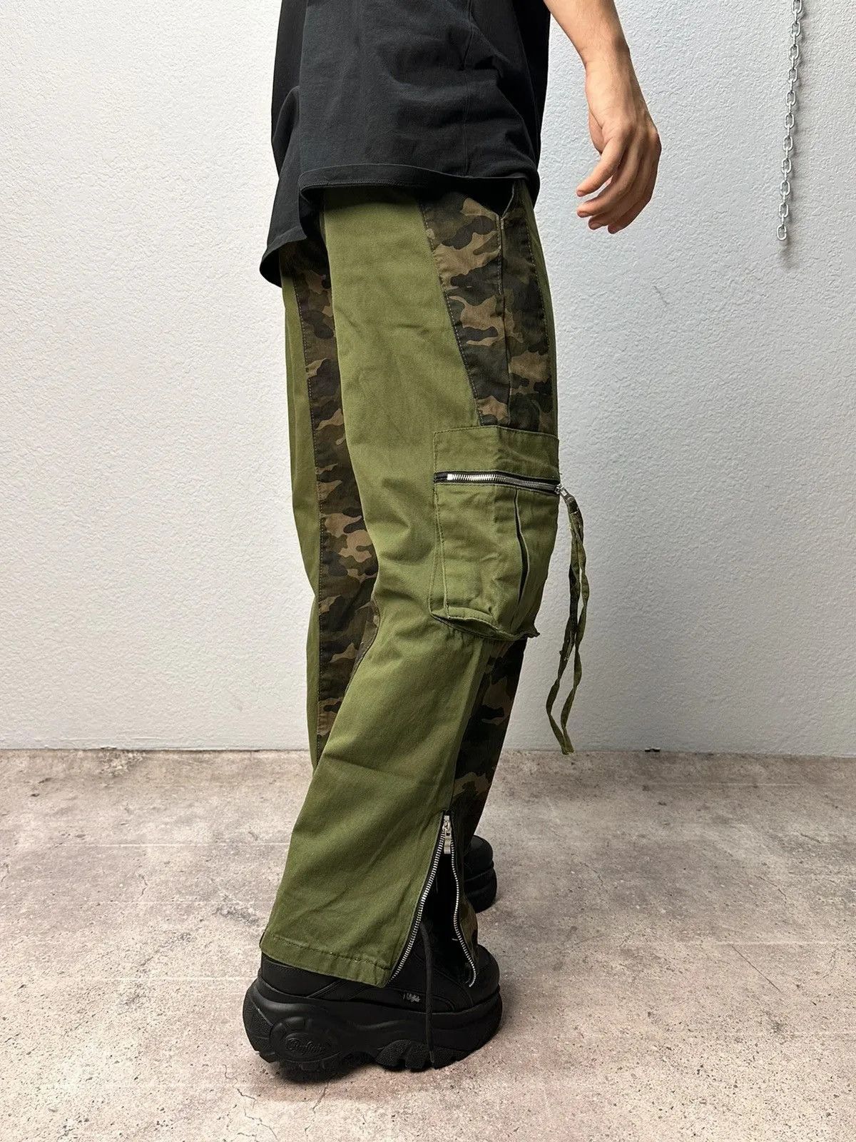 Hysteric Glamour Baggy Flare Military Cargo Pants LGB GOA x IfSixWasNine Size US 32 / EU 48 - 12 Thumbnail