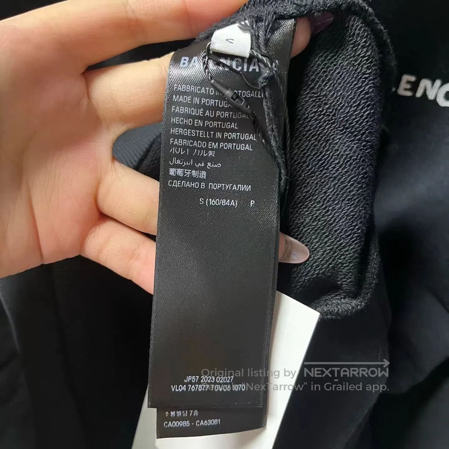 Balenciaga black balenciaga logo printed hoodie. Size US S / EU 44-46 / 1 - 3 Thumbnail