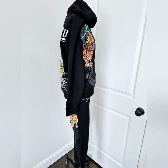 Ed Hardy Crawling Tigers Sweatsuit Coord Set Lounge Retro Tattoo Y2K Size ONE SIZE - 12 Thumbnail