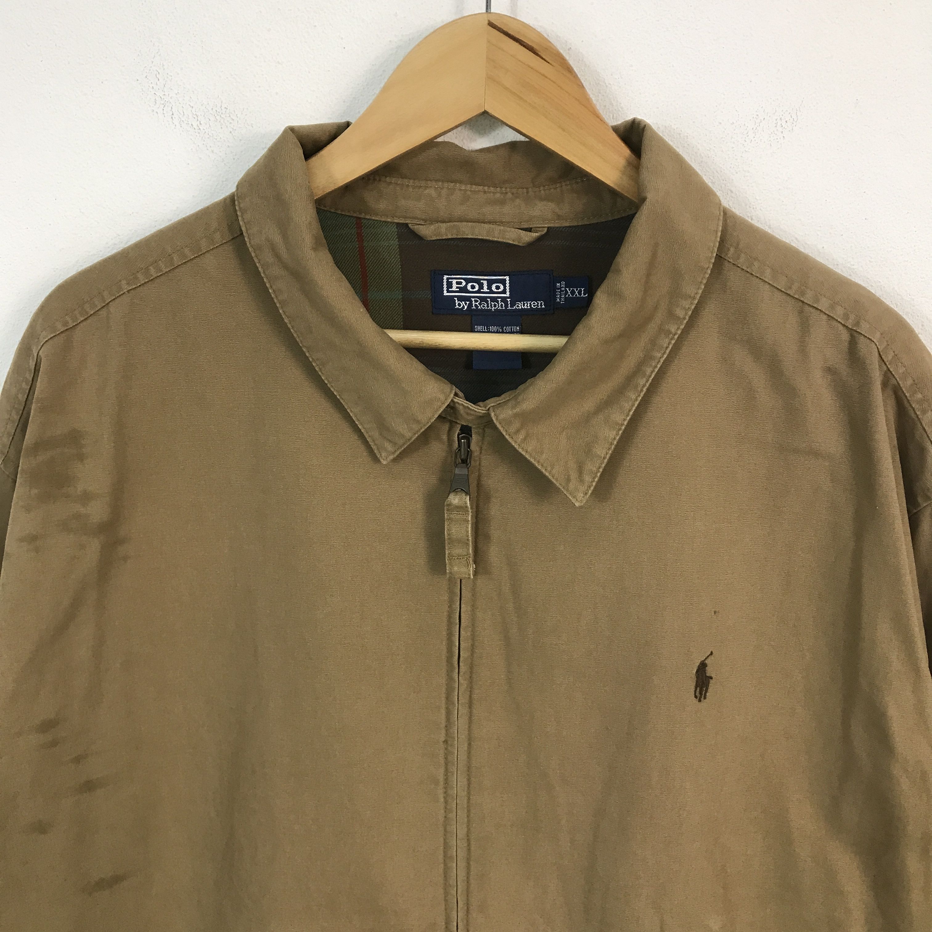 Polo Ralph Lauren Vtg Polo ralph lauren brown zipper jacket Size US XXL / EU 58 / 5 - 3 Thumbnail