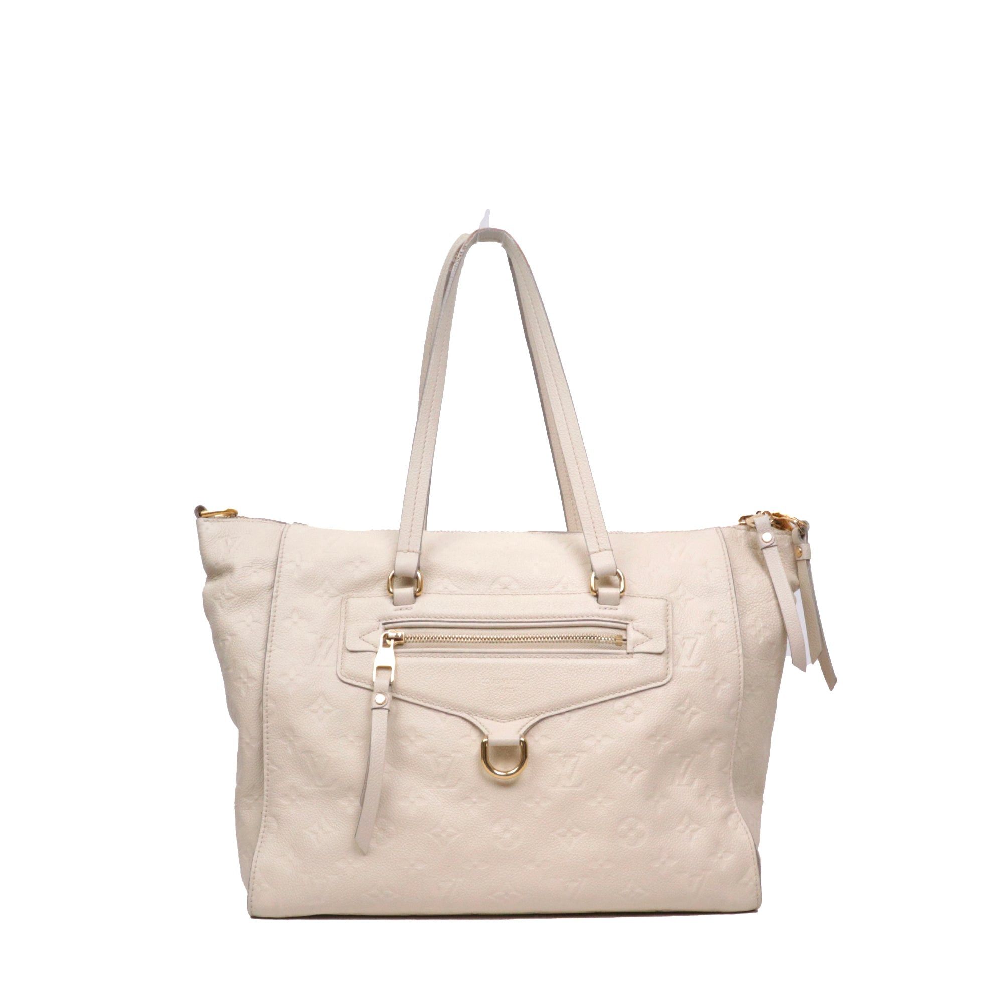 LOUIS VUITTON - Louis Vuitton Lumineuse handbag in beige imprint leather