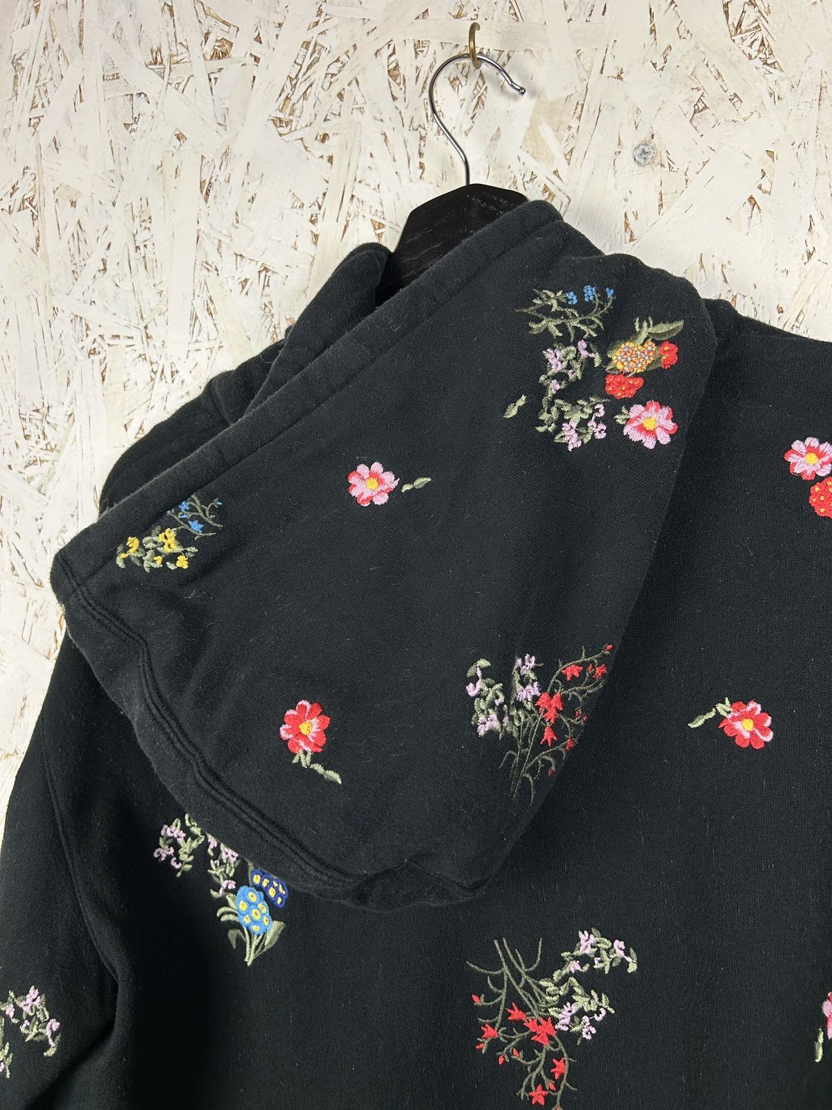 Erdem Erdem x H&M FW17 Floral Flower Embroidery Hoodie Black S Size US S / EU 44-46 / 1 - 8 Thumbnail