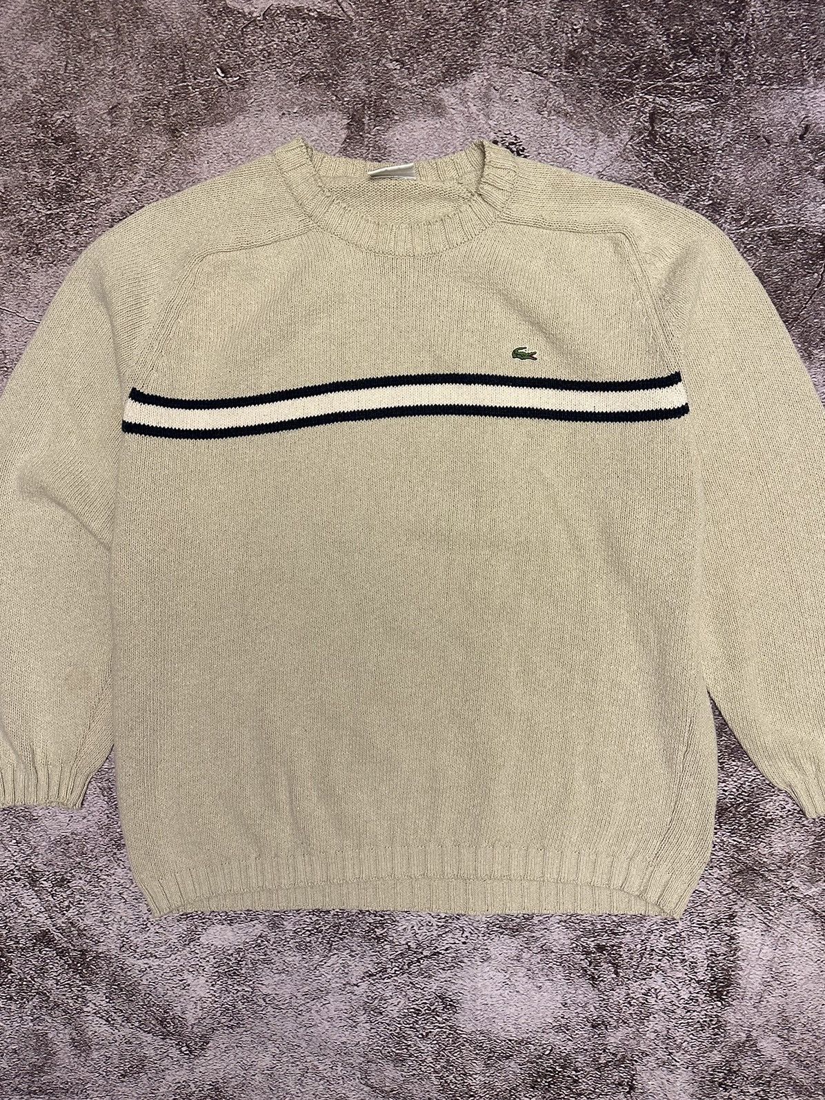 Lacoste 90's Rare Vintage Lacoste Sweater Sweatshirt Hype Size L-XL Size US L / EU 52-54 / 3 - 1 Thumbnail
