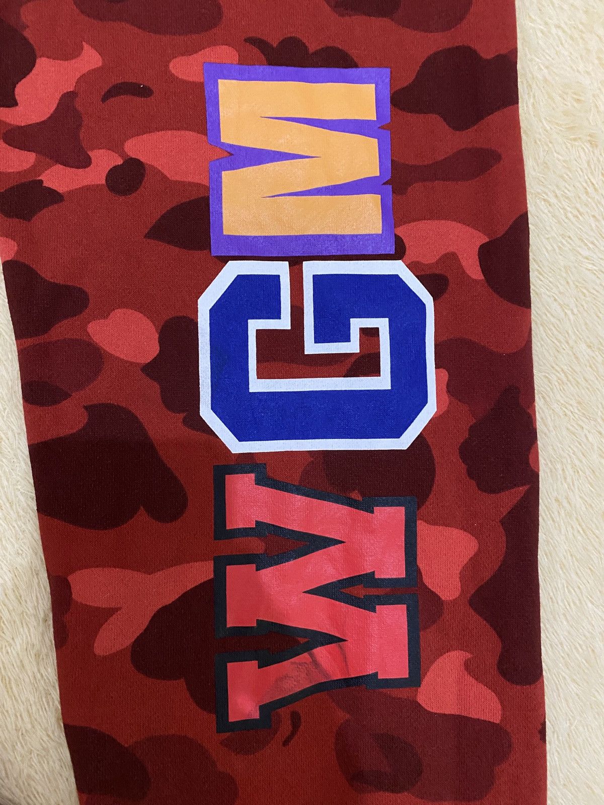 Bape Crazy Camo Shark Sweat Pants Size US 33 - 6 Thumbnail
