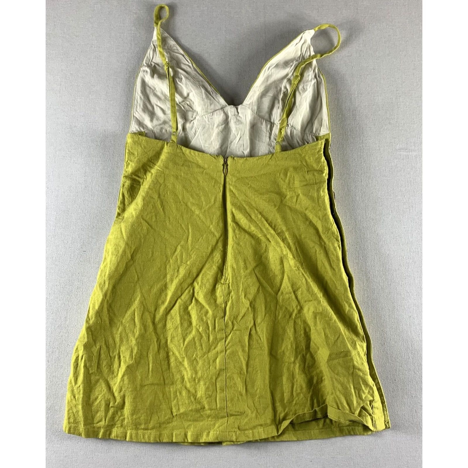 Vintage LOVERS AND FRIEND CAMISOLE BLOUSE WOMENS XS LIME GREEN SIDE BUTTON UP Size XS / US 0-2 / IT 36-38 - 2 Thumbnail