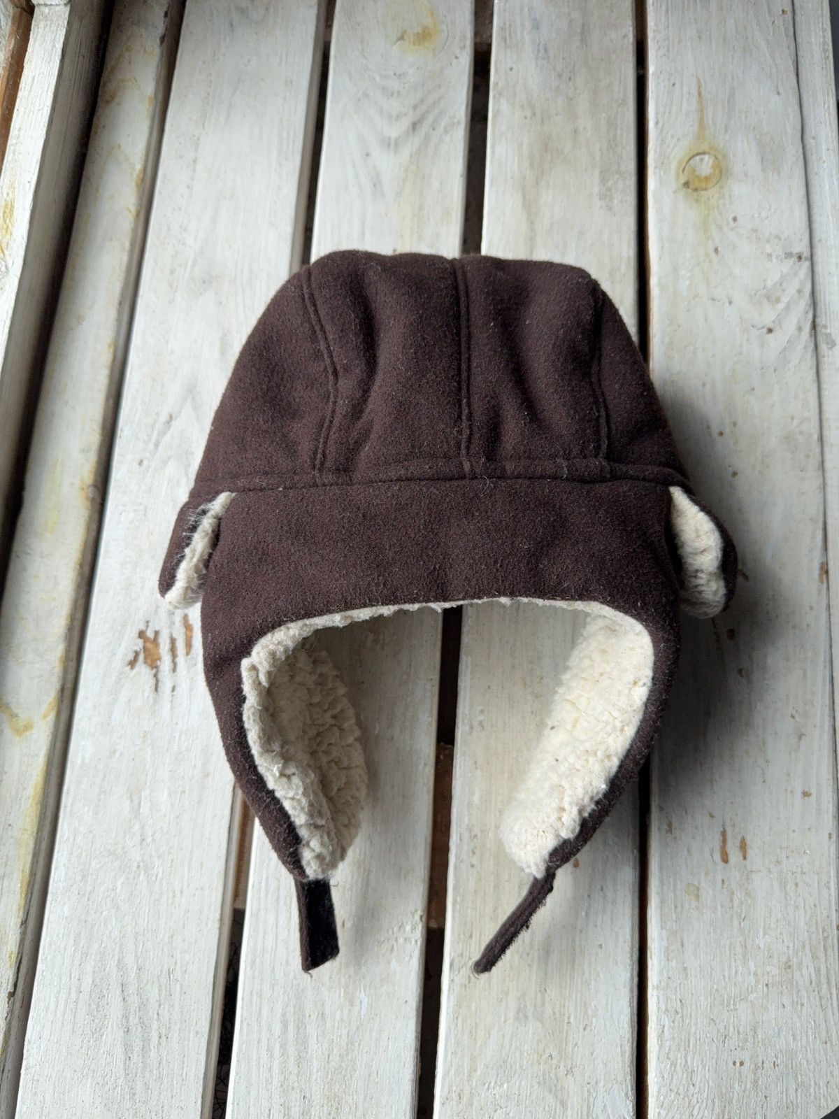 Abercrombie & Fitch × Japanese Brand Y2K Style Mohair Fuzzy Ushanka Hat Faux Fur Size ONE SIZE - 5 Thumbnail