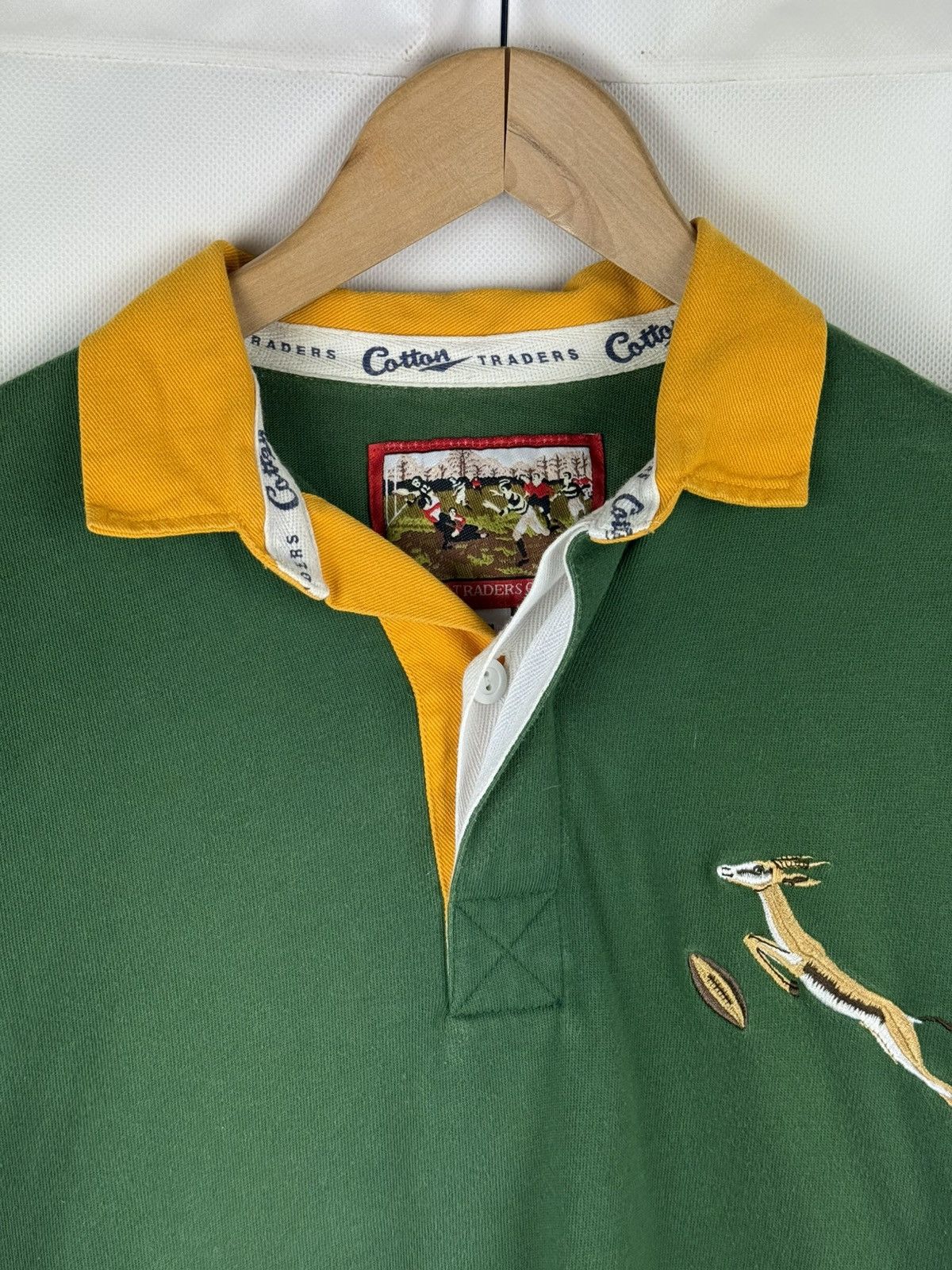 Cotton Traders VTG South Africa Rugby Union Long Sleeve Rugby Shirt Jersey Size US S / EU 44-46 / 1 - 8 Thumbnail