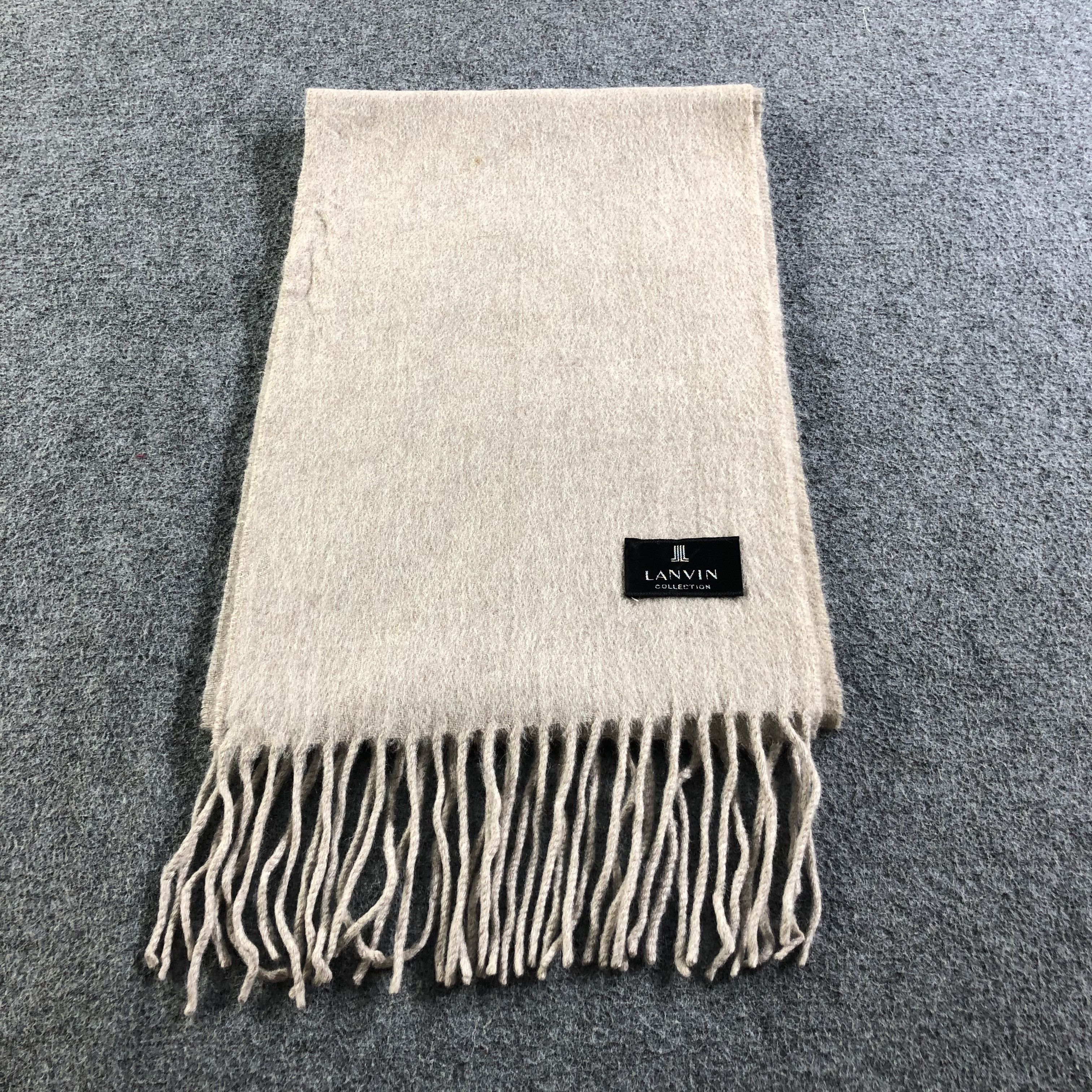 Lanvin Lanvin Cashmere Scarf Muffler V1877 Size ONE SIZE - 2 Thumbnail