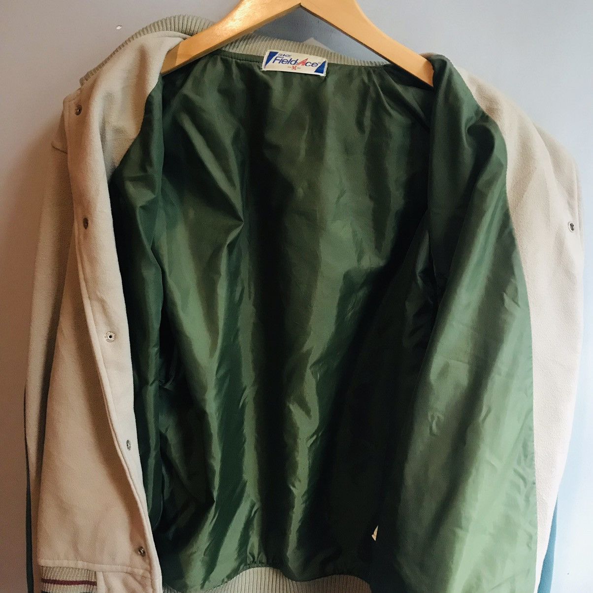 Japanese Brand × Vintage 90’s Japanese Cashmere Varsity Jacket Size US M / EU 48-50 / 2 - 9 Thumbnail