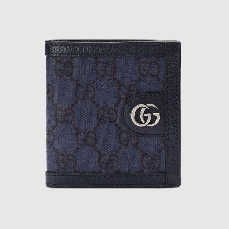 Gucci oc11z1225 Size: OS / Ophidia Fold Wallet in Dark Blue Size ONE SIZE - 1 Thumbnail