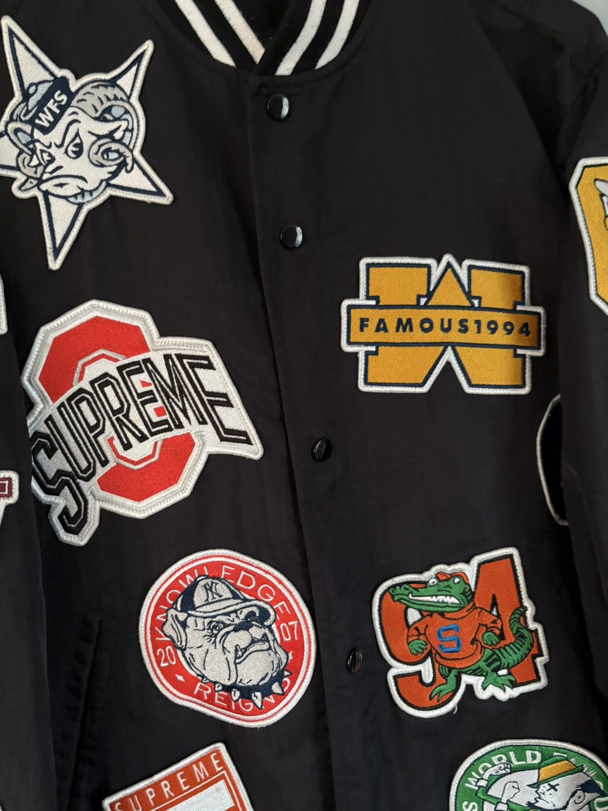 Supreme 2007 Supreme NCAA Varsity Jacket Black Size US L / EU 52-54 / 3 - 3 Thumbnail