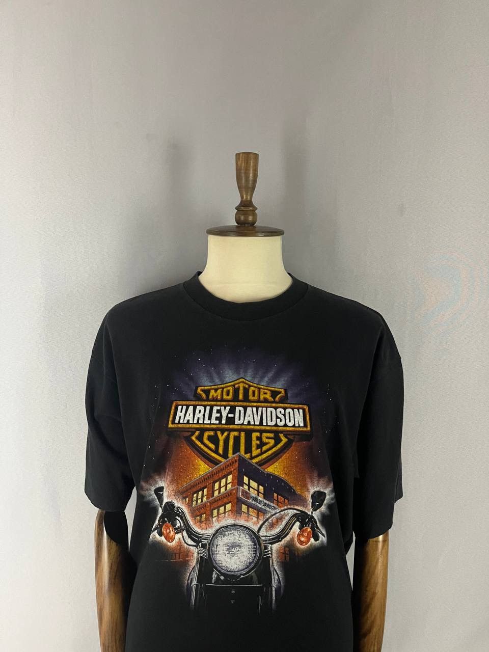 Harley Davidson Harley Davidson Tee T Shirt Vintage Black 1990s Size US XXL / EU 58 / 5 - 2 Thumbnail