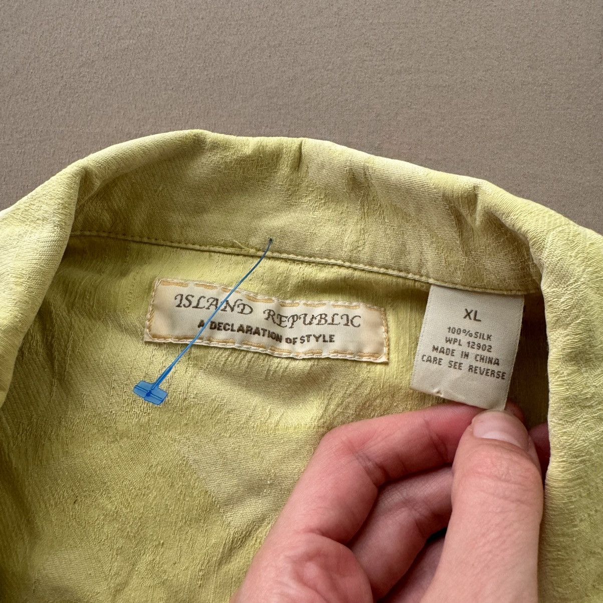Designer × Other × Vintage Vintage Island Republic Silk Camp Collar Shirt Size US XL / EU 56 / 4 - 6 Thumbnail