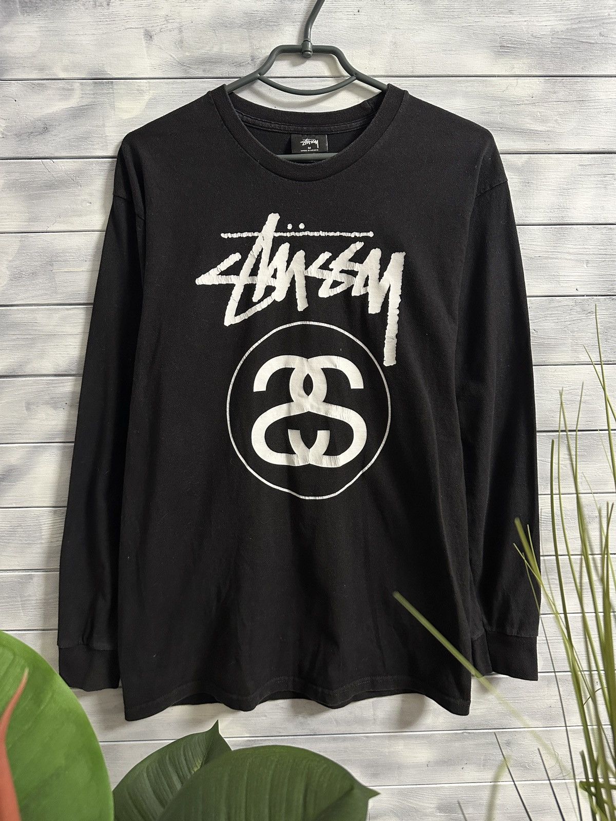 Stussy Rare Long-Sleeve Stussy Skateboarding Style Big Logo. Size US M / EU 48-50 / 2 - 1 Thumbnail