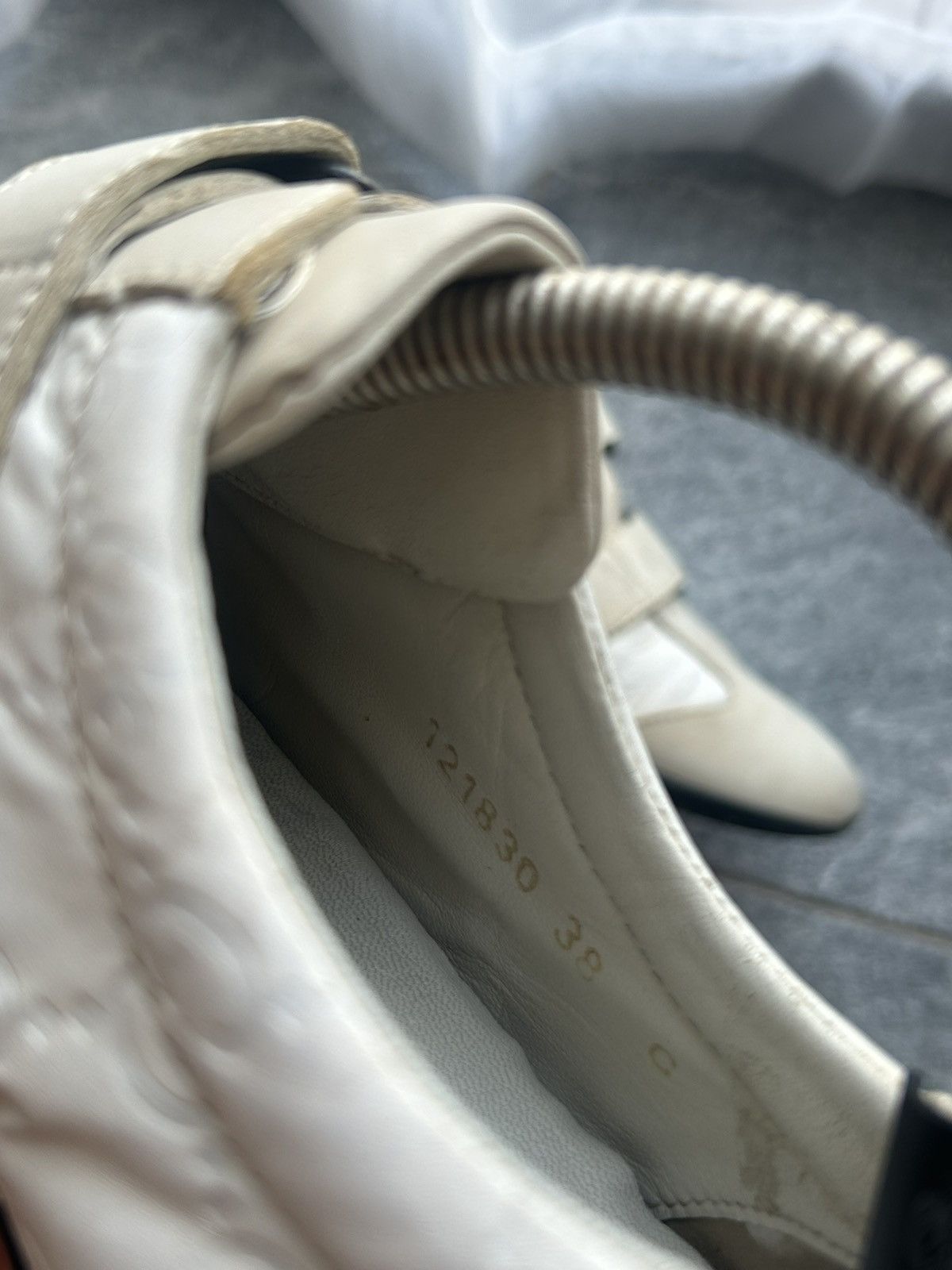 Gucci shoes gucci leather trainers web GG velcro straps sneakers Size US 5.5 / EU 38 - 19 Thumbnail