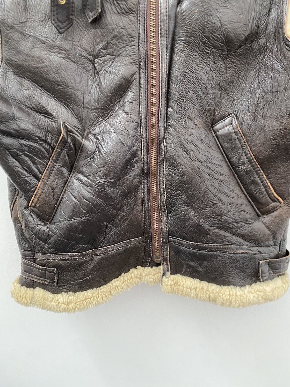 Japanese Brand VINTAGE B3 STYLE JACKET VEST SHERLING ITALIAN STYLE Size US S / EU 44-46 / 1 - 5 Thumbnail