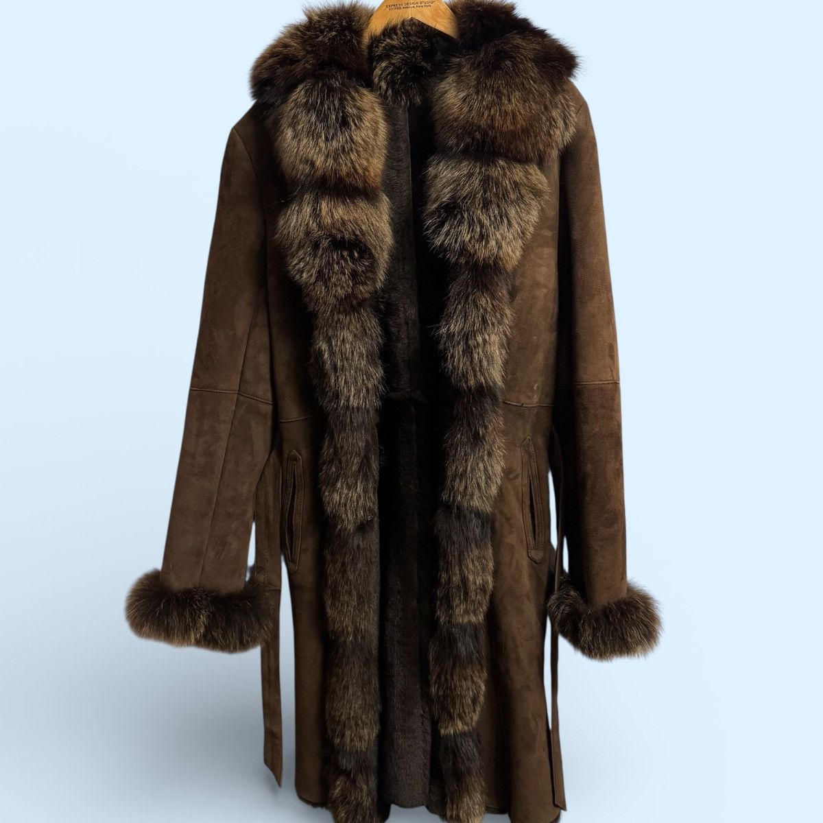 Other Belle Fare Shearling Coat w/ Genuine Fox Fur Trim – VTG - S Size S / US 4 / IT 40 - 2 Thumbnail