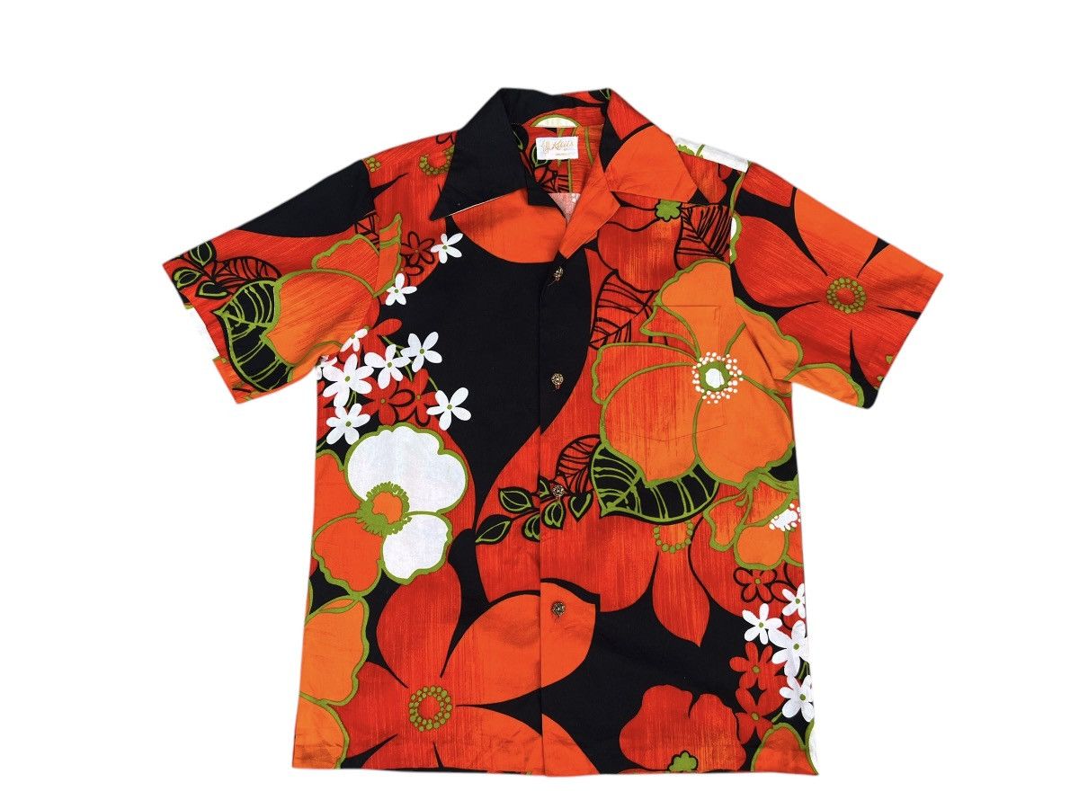 Vintage Vintage 60s 70s Kelii’s of Hawaii Psychedelic Hawaiian Shirt Size US M / EU 48-50 / 2 - 1 Thumbnail