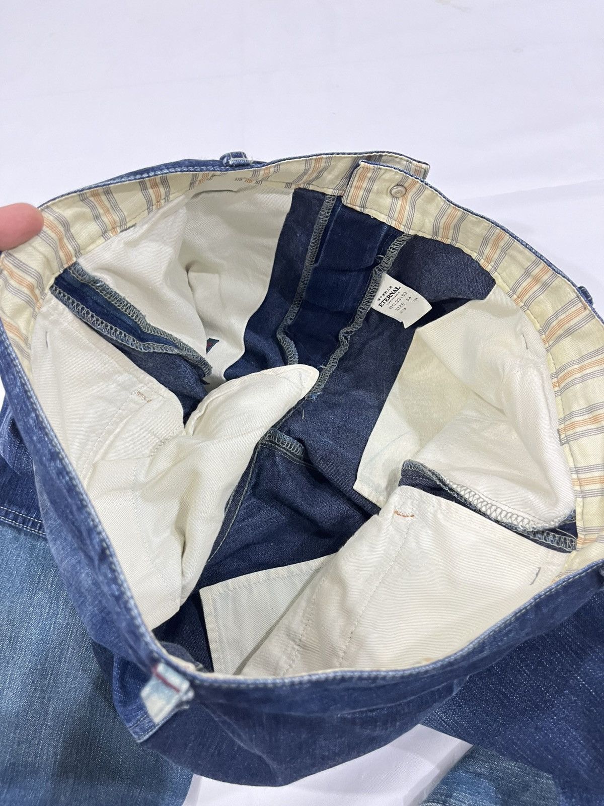 Eternal Japanese Eternal patch Denim Trouser Pants Size 34 Size US 34 / EU 50 - 13 Thumbnail