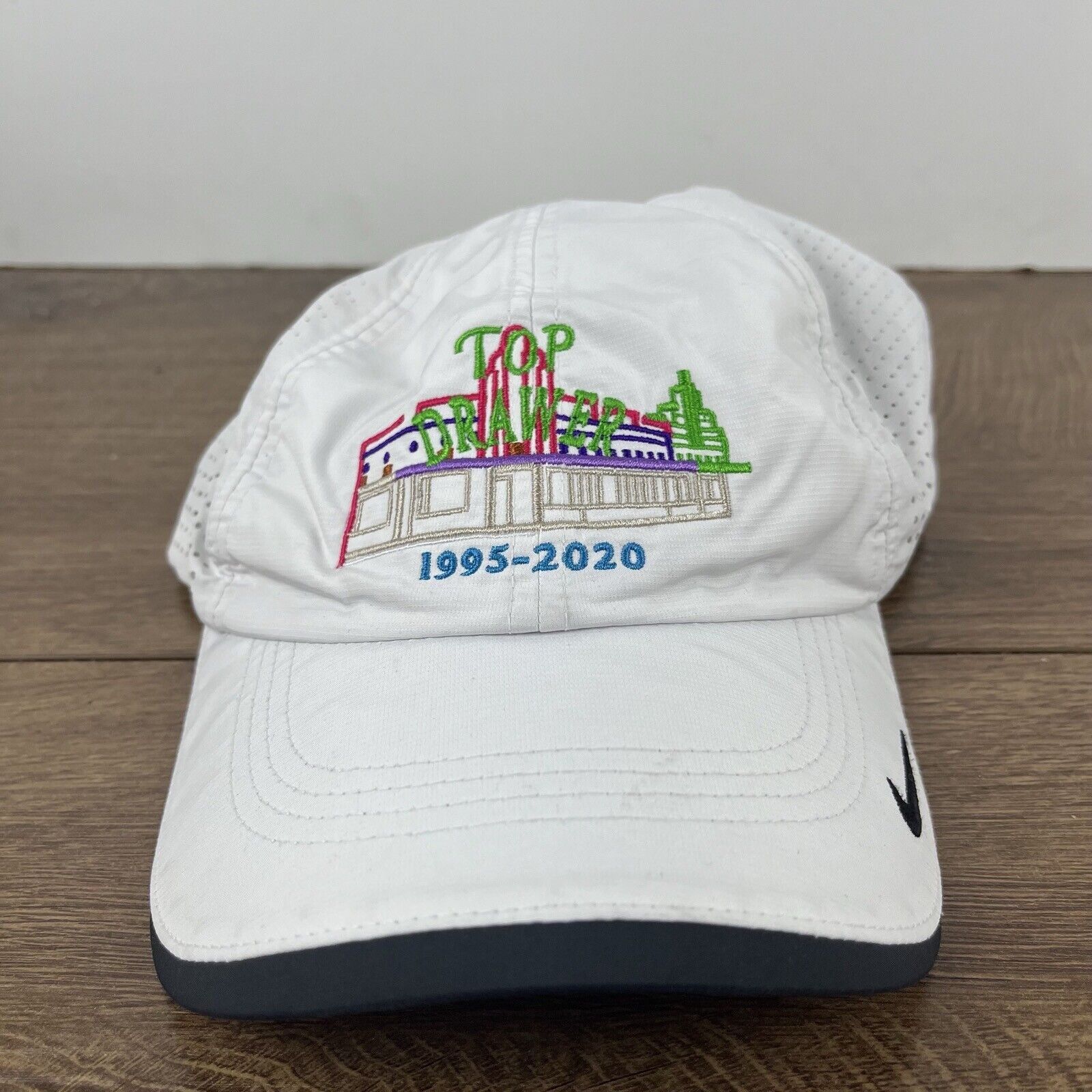 Nike Top Drawer Hat Nike 1995 2020 Hat White Adjustable Hat White Size ONE SIZE - 3 Thumbnail