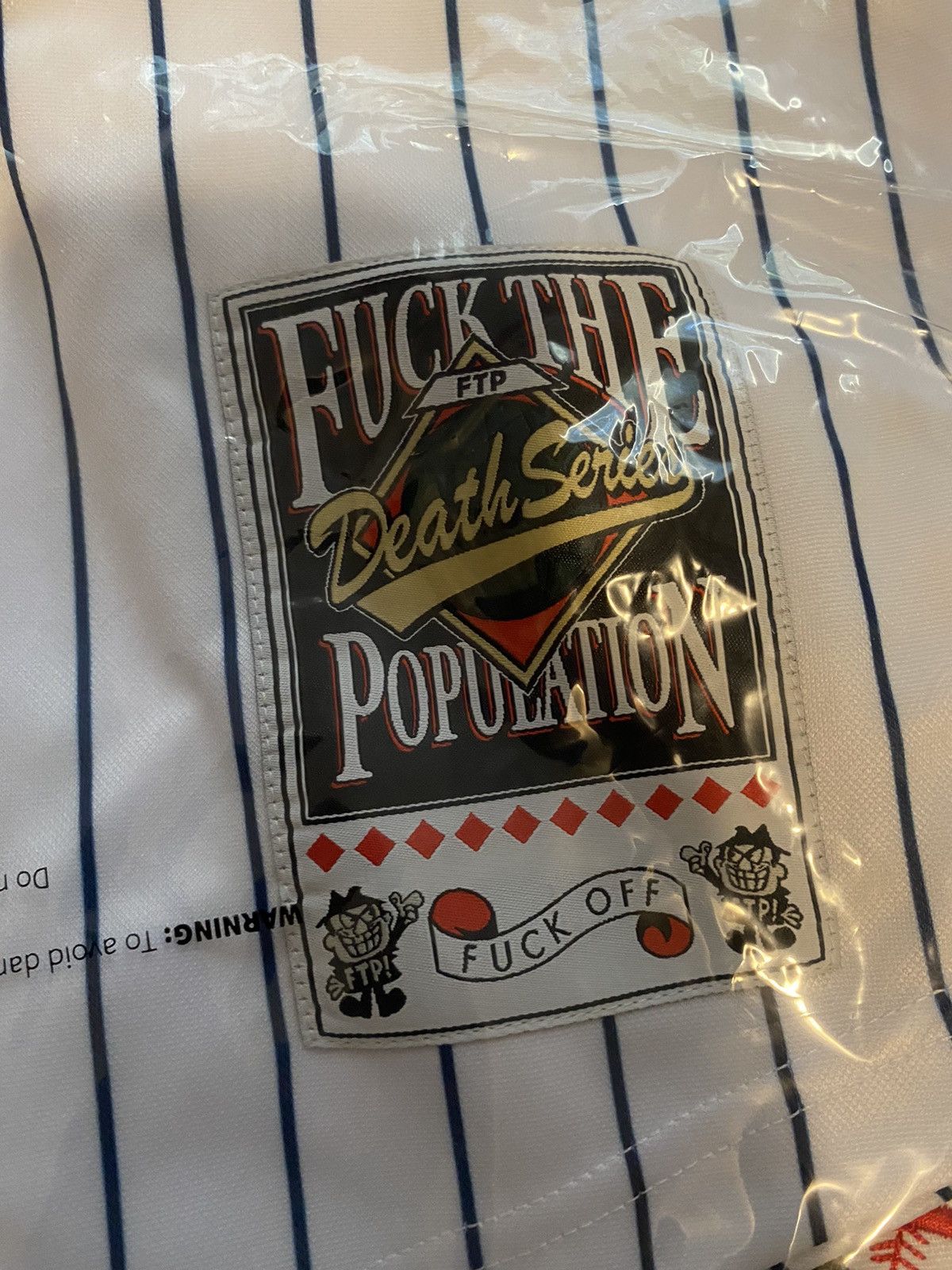 Fuck The Population FTP Rivals Baseball Jersey Gray XL Size US XL / EU 56 / 4 - 8 Thumbnail