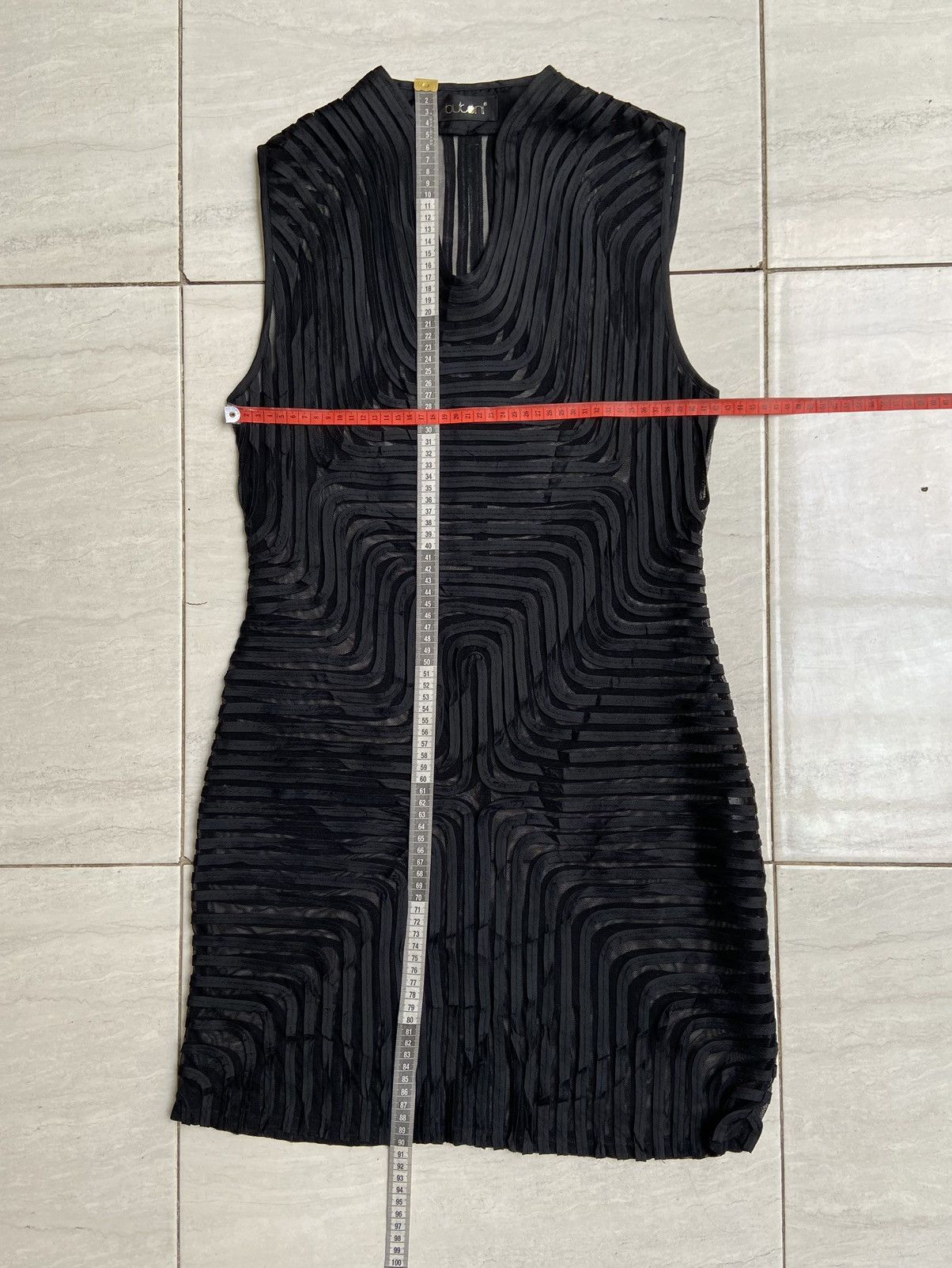 Designer × Japanese Brand BUTONI Black Midi Dress Size XS / US 0-2 / IT 36-38 - 6 Thumbnail